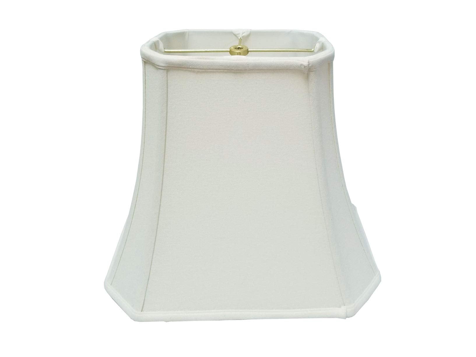 Royal Designs Rectangle Cut Corner Lamp Shade - White - (5 x 6.5) x (8 x 12) x 10