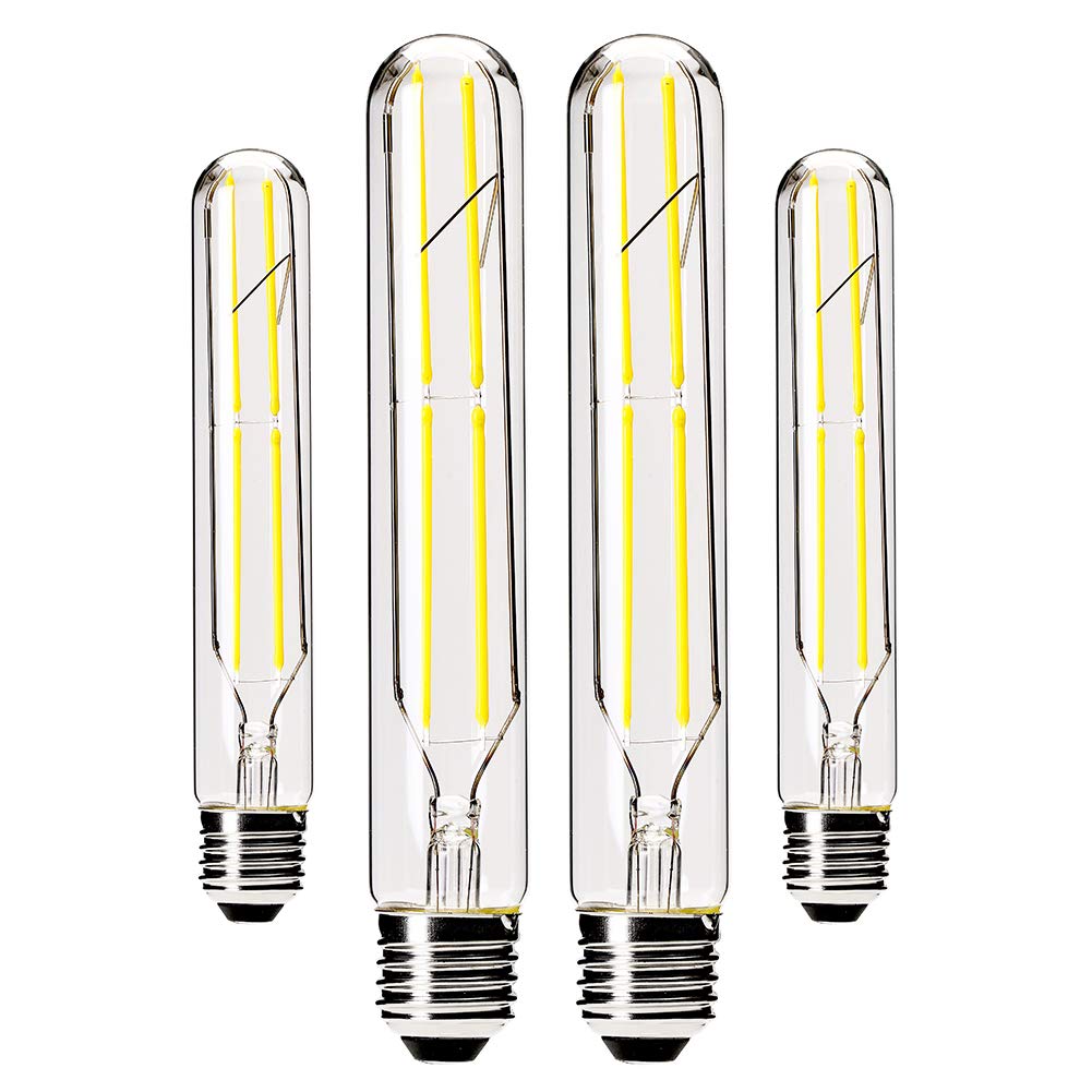 Vctc Lighting Dimmable T10 Led Bulbs,4000K Daylight White,6W Tubular Light Bulb, Edison Led Bulb 60 Watt Equivalent,E26 Medium B