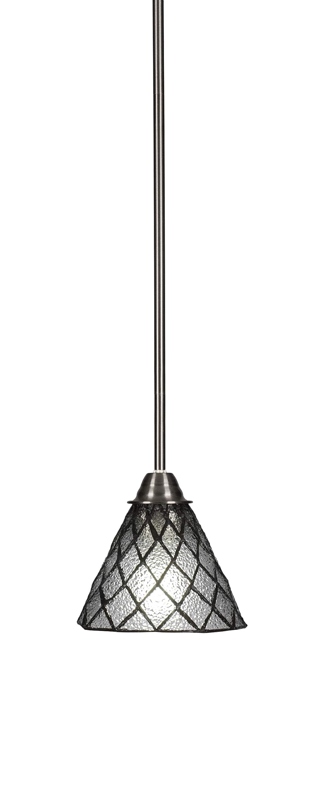 Toltec Lighting Paramount 1 Light Mini Pendant in Brushed Nickel (3401-BN-9185)