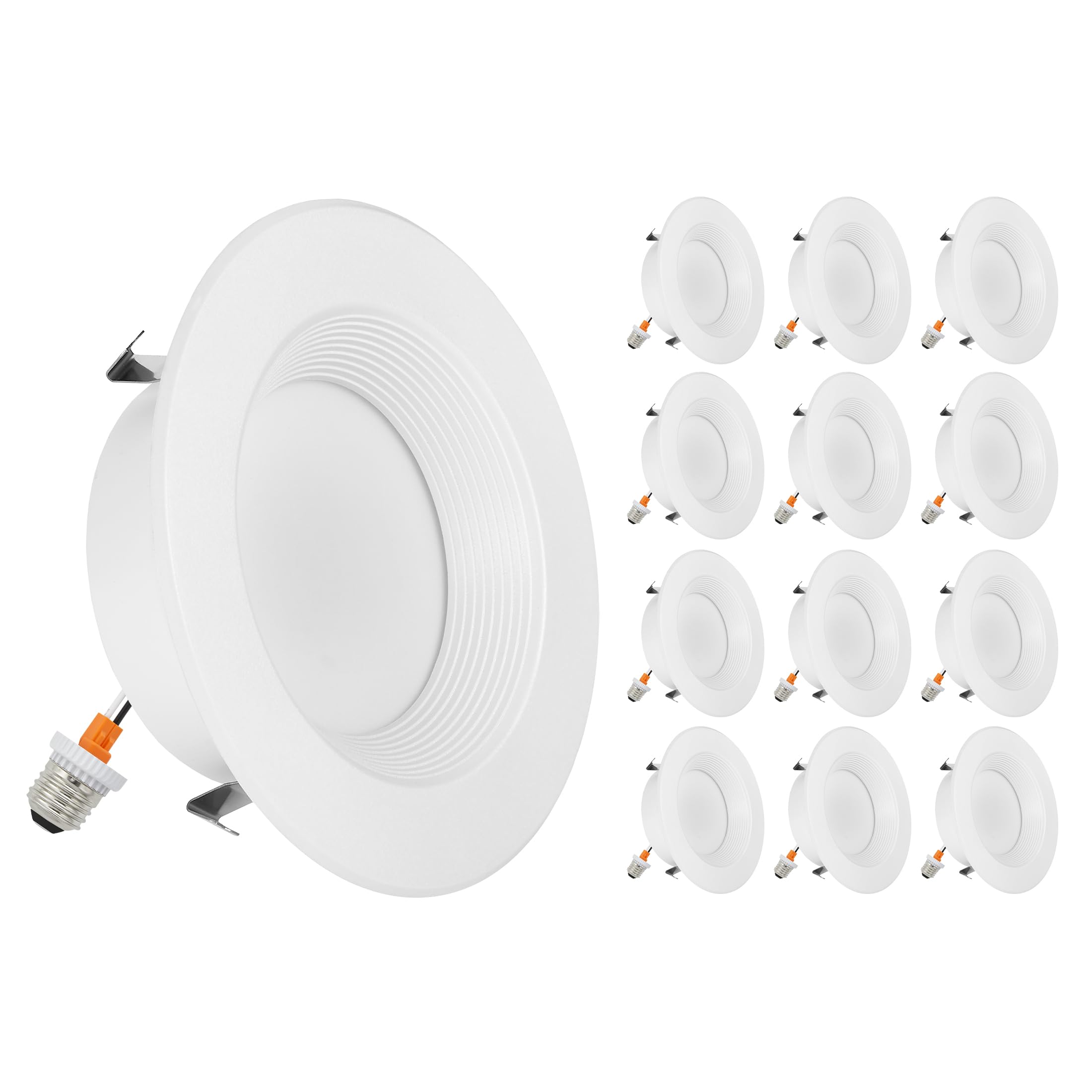 Maxxima 4 5 CCT Retrofit Recessed LED Downlight - E-26 Quick Connect, Color Selectable 2700K-5000K (2700K/3000K/3500K/4000K/5000