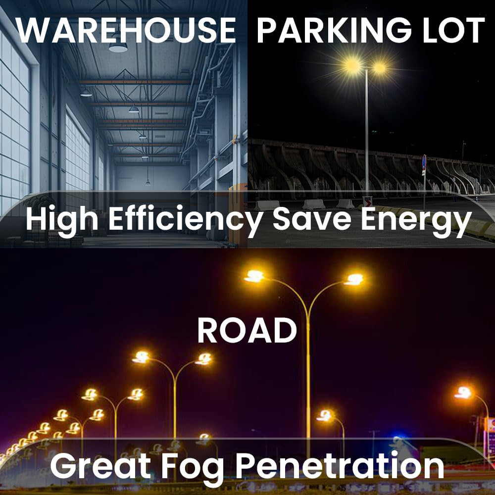 Gruotvszak Mogul Base (E39)  Lu150/Mog 150 Watt High Pressure Sodium Light Bulb  Ansi Code S55  16500 Lumen  24000 Life Hours  Ed23 Clear Bulb  2100K