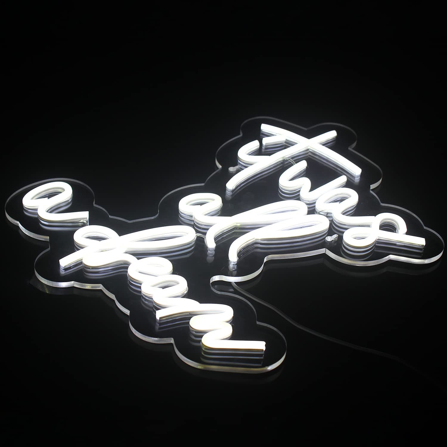 LUCUNSTAR Neon Sign - It Was All A Dream LED Wall Decor - White Dream Light for Bedroom, Office, Cafe, Wedding, Party