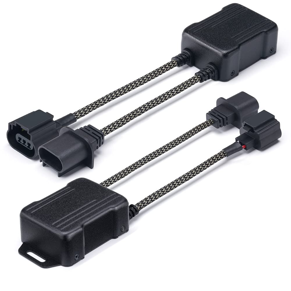 Xprite H13/9008 LED Canbus Decoder Anti Flicker Harness Error Free Resistor Capacitor for LED Headlight Bulbs  Pack of 2