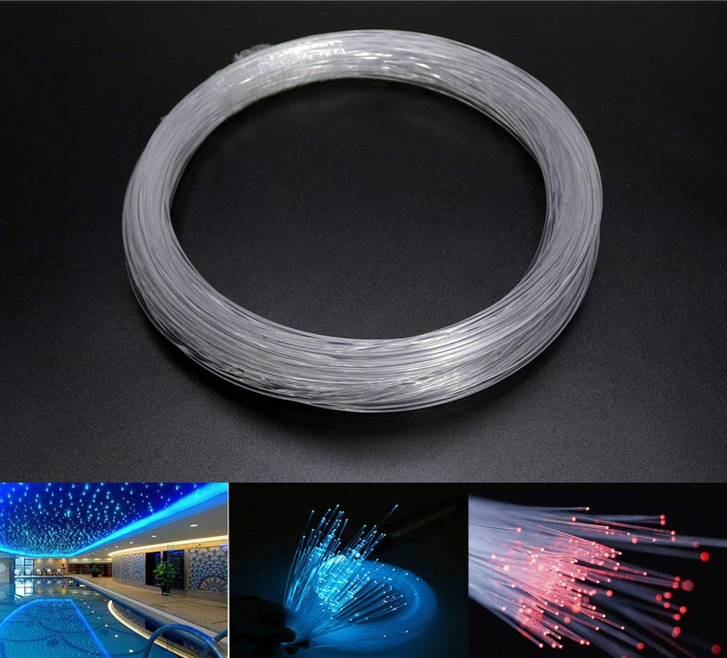 Azimom 50M Pmma Plastic Fiber Optic Cable 1.5Mm For Star Sky Ceiling Led Light Driver