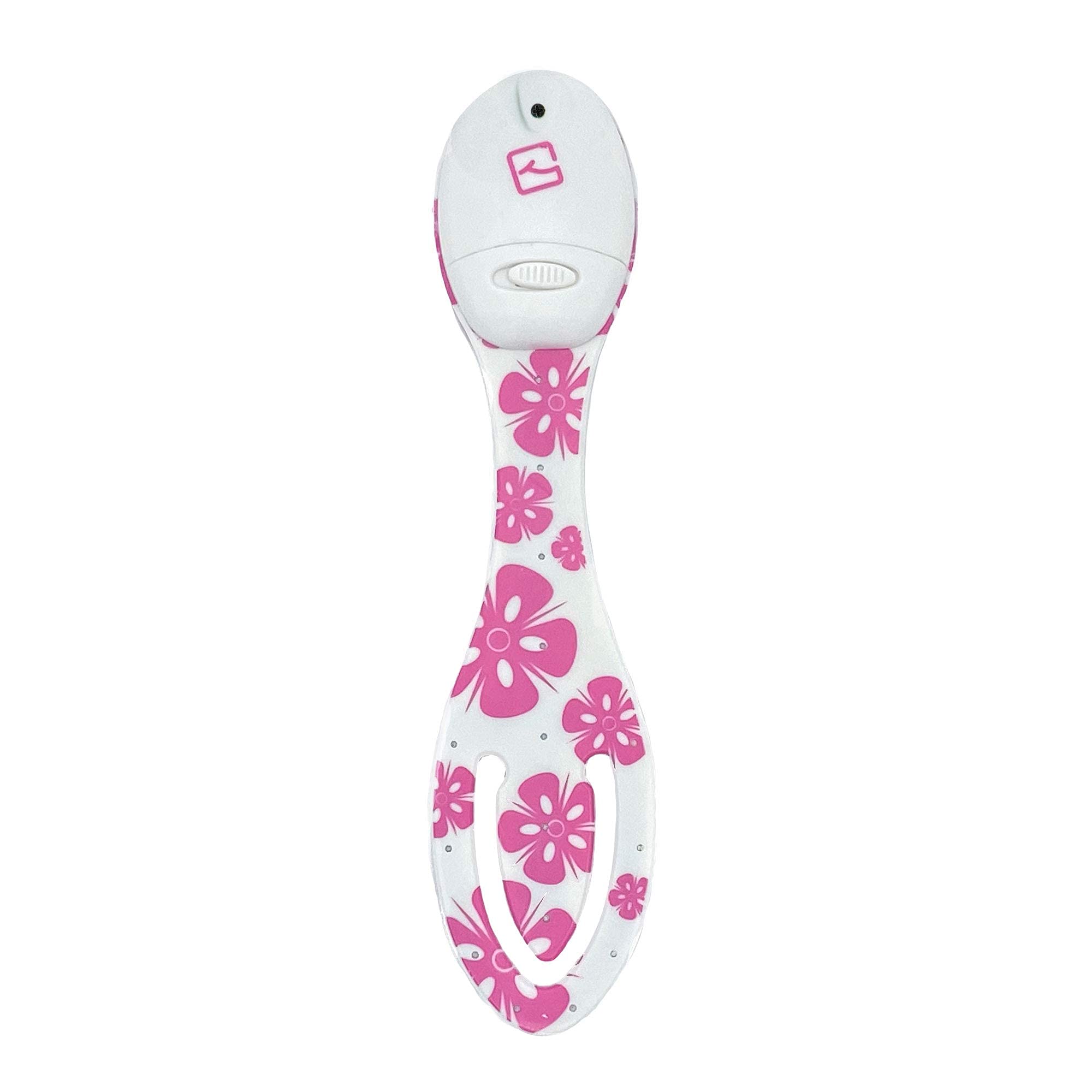 Gifts for Readers & Writers Flexilight Bookmark Book Light - LED, Battery Operated, Pink Flowers, Model 2