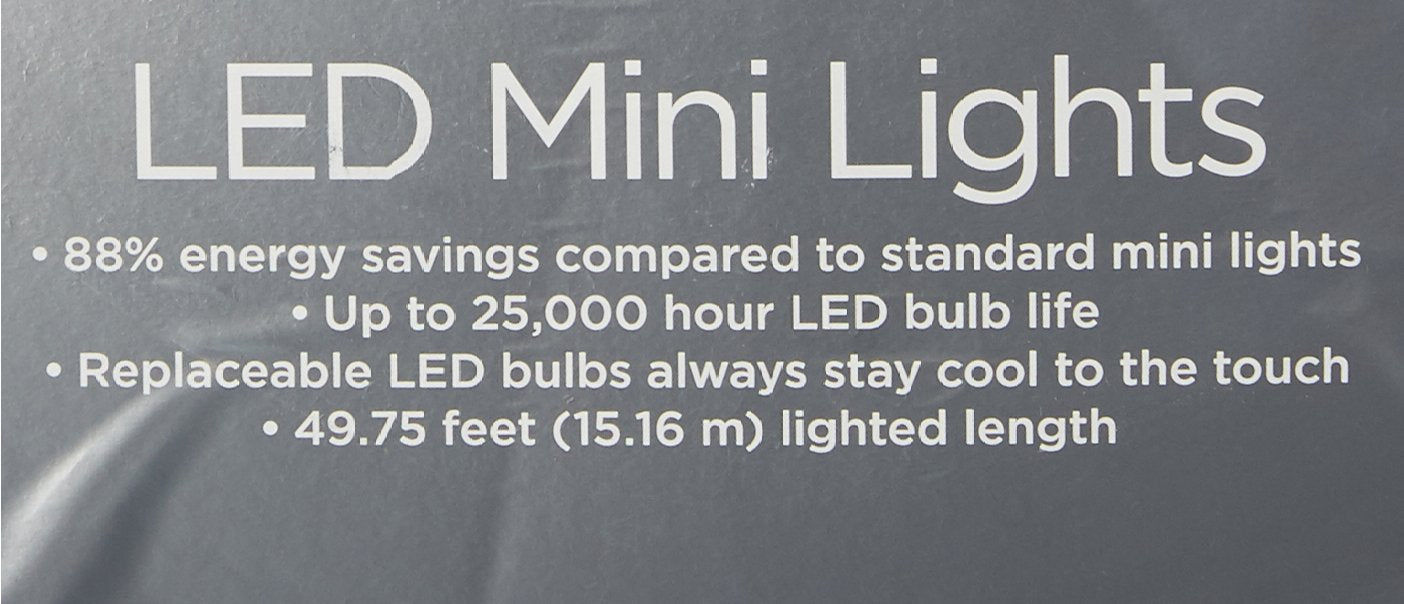 Noma/Inmliten-Import 40816-88A 0 200 Count, Multi, Led Traditional Mini Bulb Light Set, 3&quot; Spacing