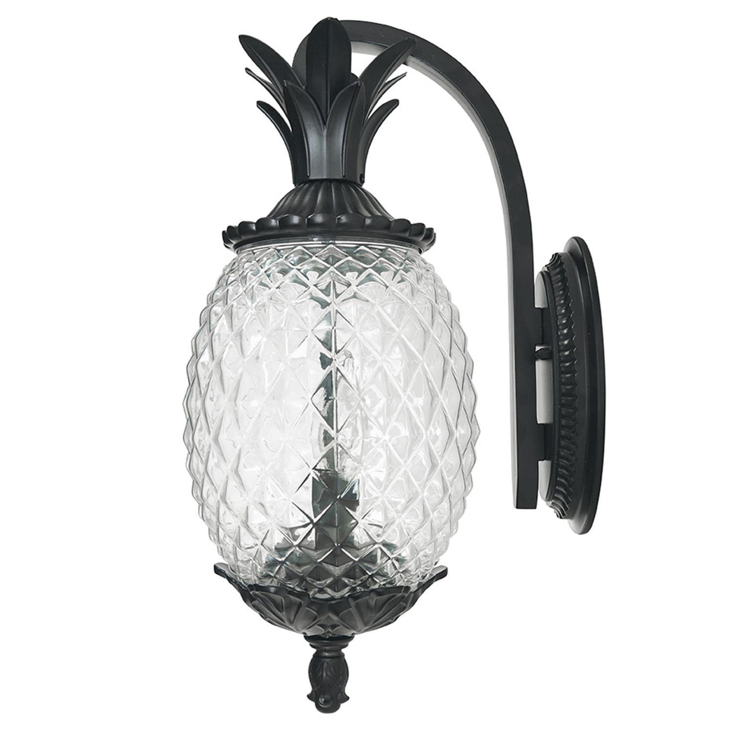 Acclaim 7502Bk Lanai Collection 2-Light Wall Mount Outdoor Light Fixture, Matte Black