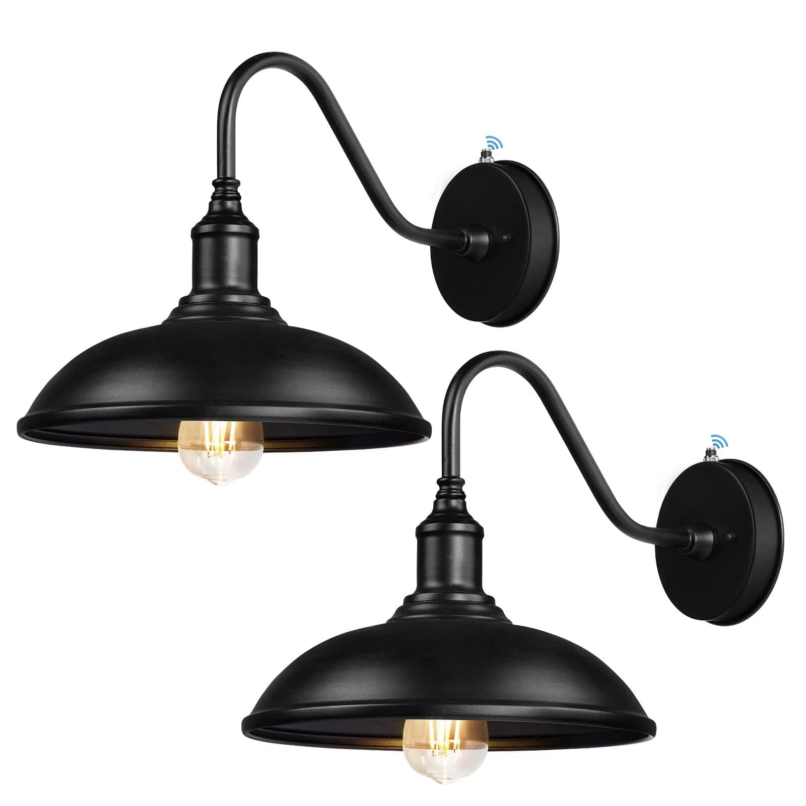Naurham Outdoor Barn Light Fixtures - Dusk to Dawn Exterior Farmhouse Lighting Barn Light Fixture for House with Anti-ponding Bo