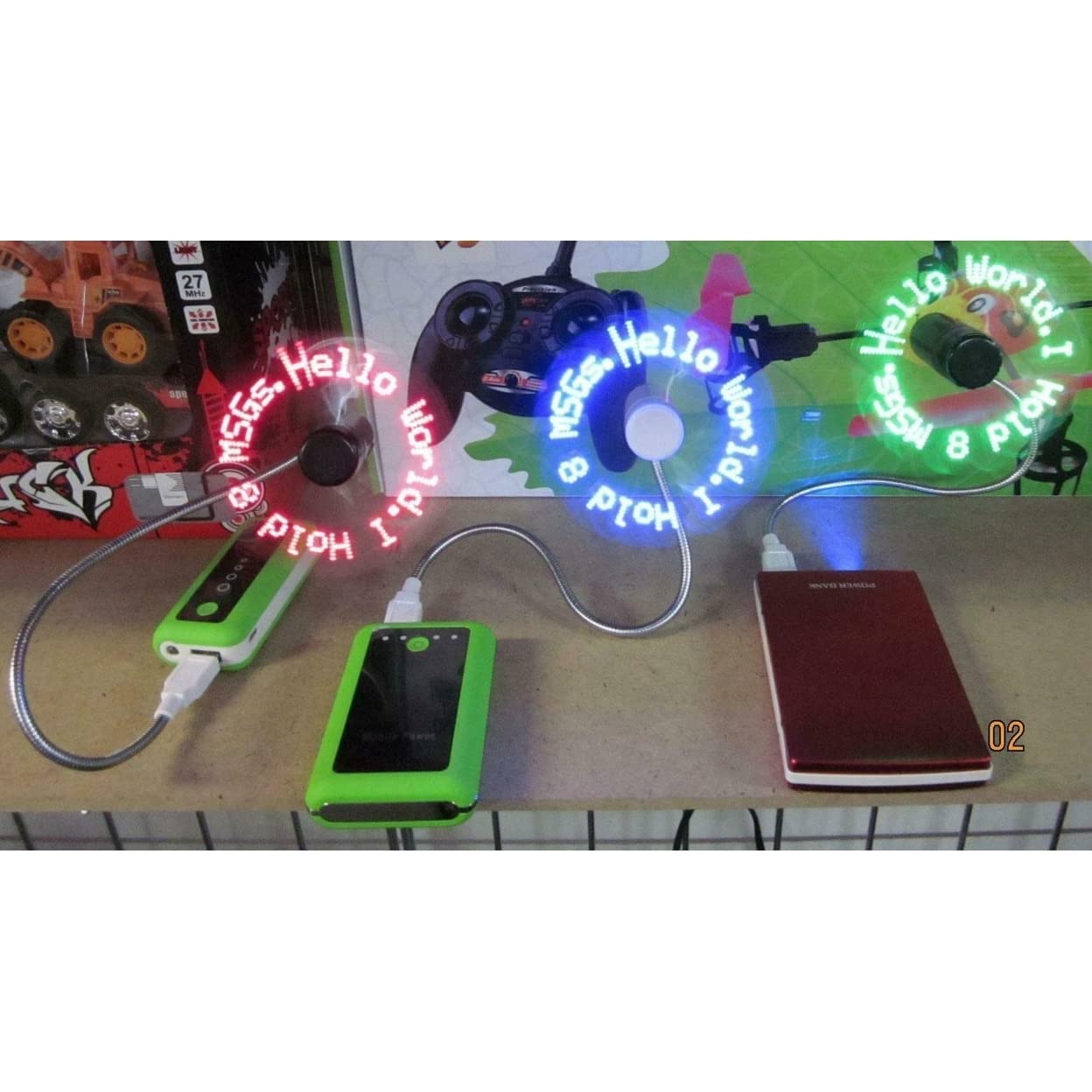 AZ Trading & Import LED Fan Green