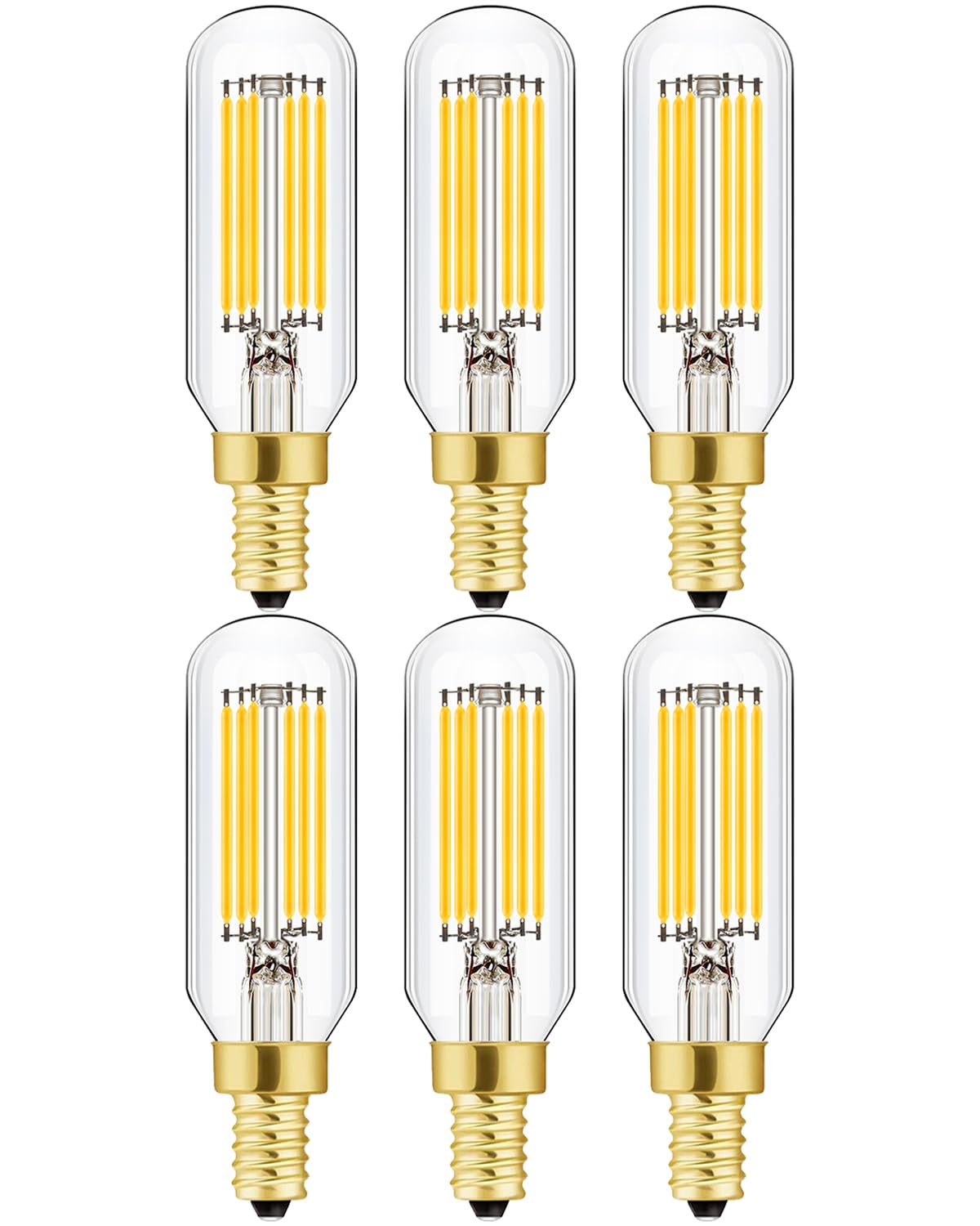 Lvye Dimmable E12 Led Bulb 6W Equal 60 Watt Led Light Bulb 3000K Soft White T6 T25 B11 Candelabra Bulb 60 Watt For Chandeliers,C