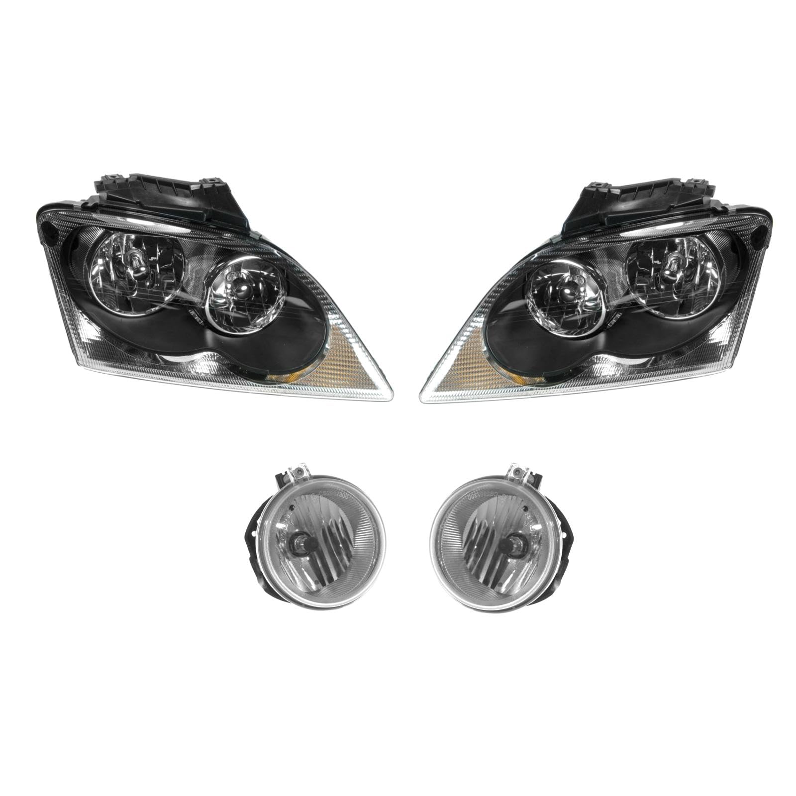 Trq Lighting Kit Ch2502168 Ch2503168 Ch2592126 Ch2592137 Compatible With 2005-2006 Chrysler Pacifica