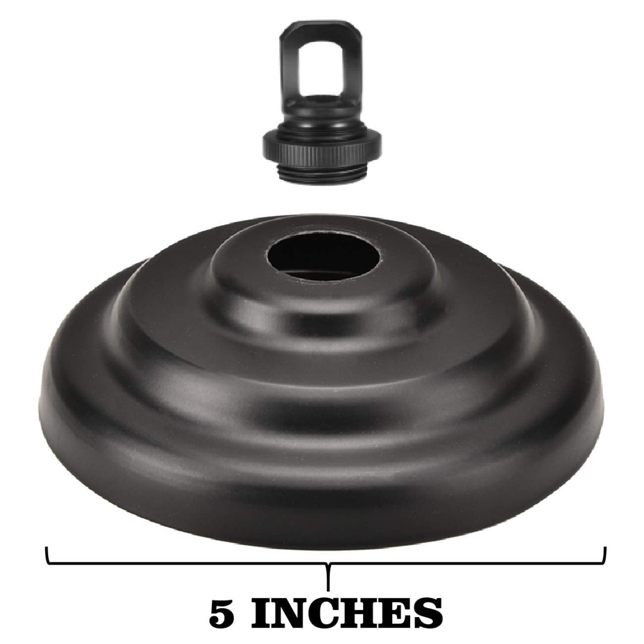 Rojoser Heavy Duty Canopy Kit & 3.2Ft Pendant Light Fixture Chain, Vintage Black