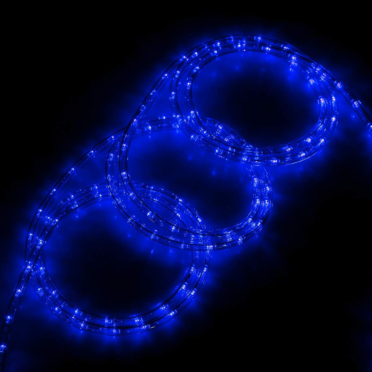 Buyagn Blue Led Rope Light  20Ft Led Strip Lights Outdoor Waterproof Decorative Lighting For Indoor/Outdoor Decorations  Deck  Patio  Party And Bedroom Decorations