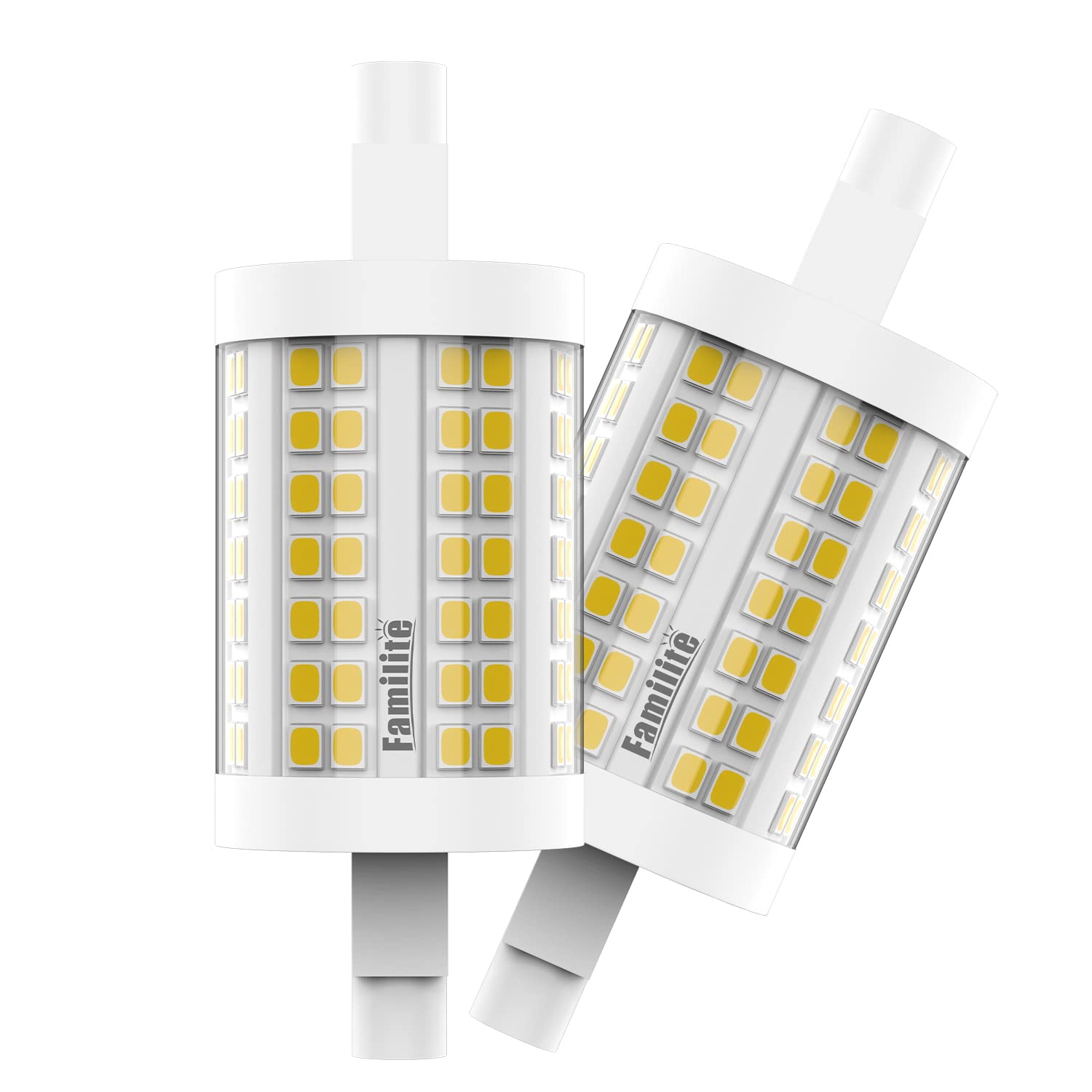 Familite R7S Led Bulb 78Mm, 15W Dimmable J78 Flood Light, 150W Halogen T3 Replacement For Torchiere Wall Sconce Work Light Banke