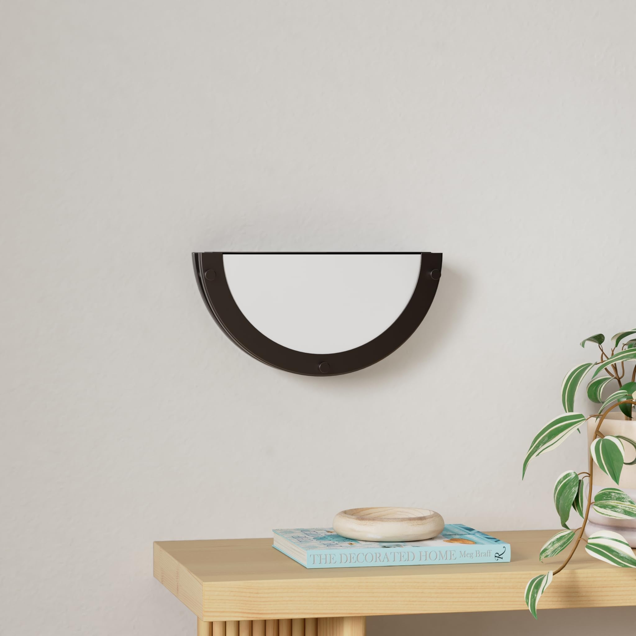 CLOUDY BAY Wall Lamp - 12 Inch, CRI90+, Dimmable, LED Half Moon Fixture, Oil Rubbed Bronze, Model HM121293CORB