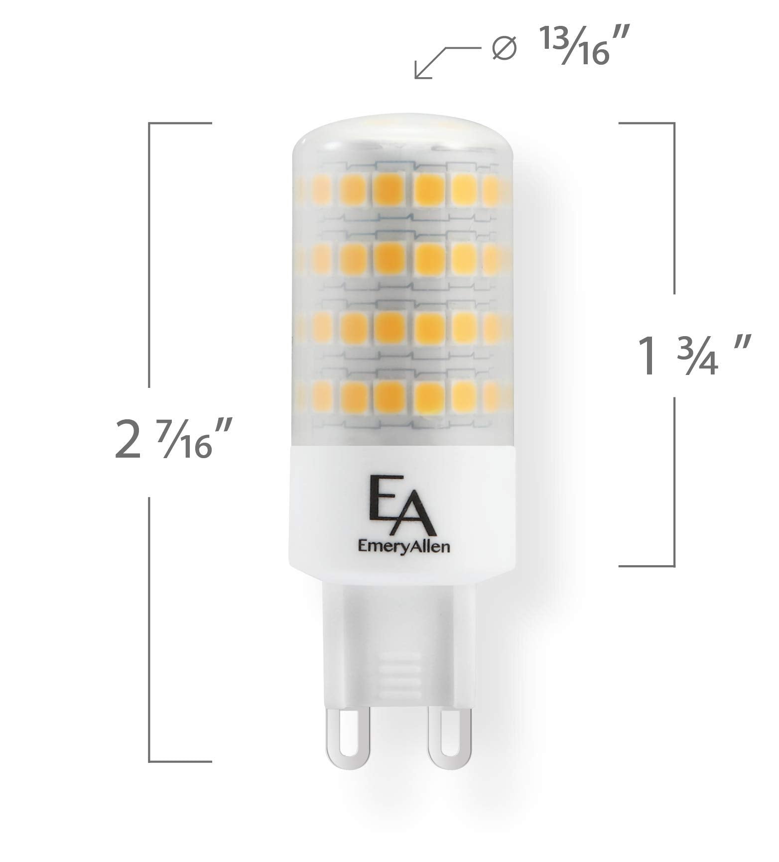 Emeryallen Ea-G9-5.0W-001-279F-D Dimmable Miniature Bi-Pin Base Ja8 Compliant Led Light Bulb, 120V-5Watt (60W Equivalent) 550 Lu