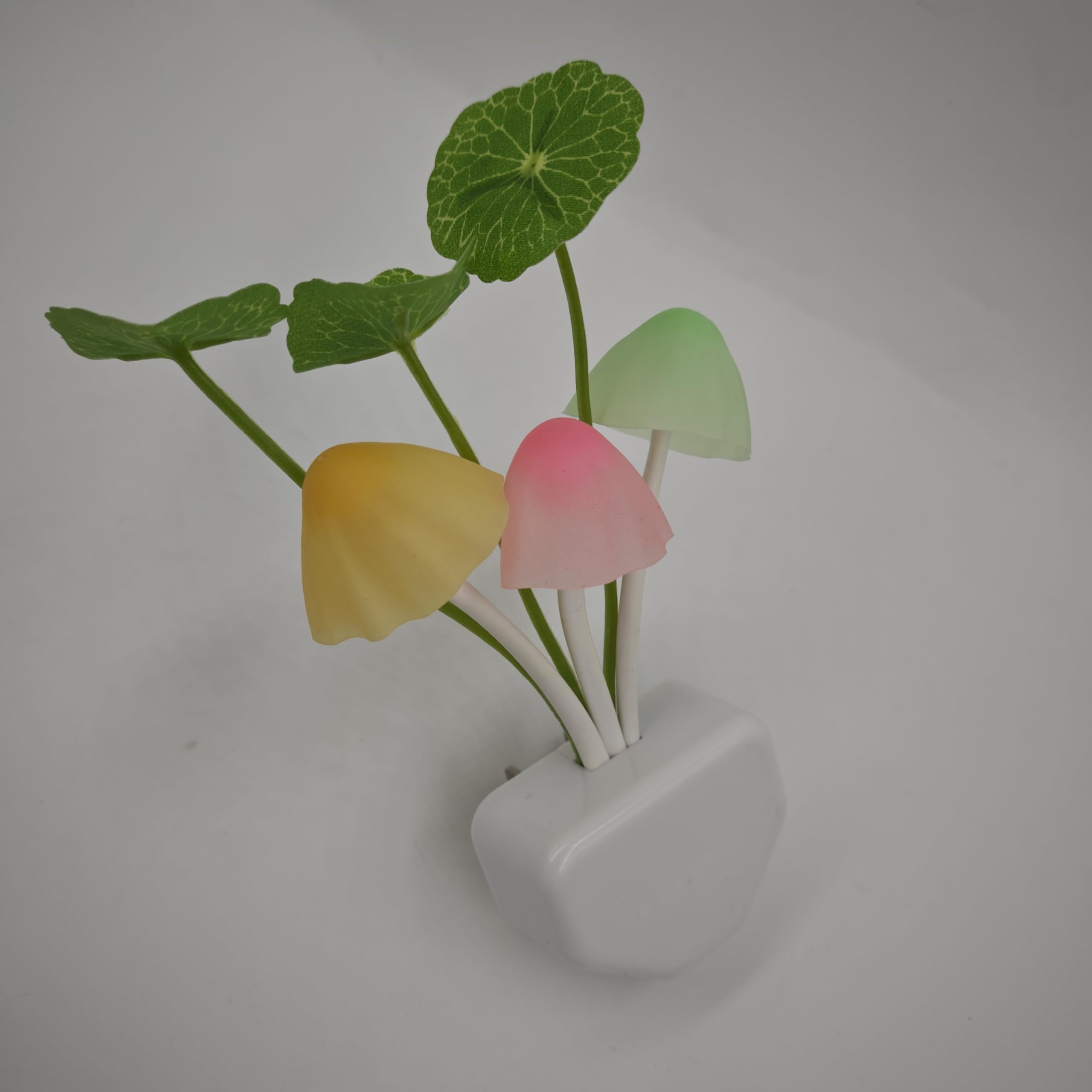 Ausaye 2 Pack Sensor Led Night Light Plug-In Wall Lamp Color Changing Mushroom Night Light For Kids Adults Nightlight Bedroom,Ba