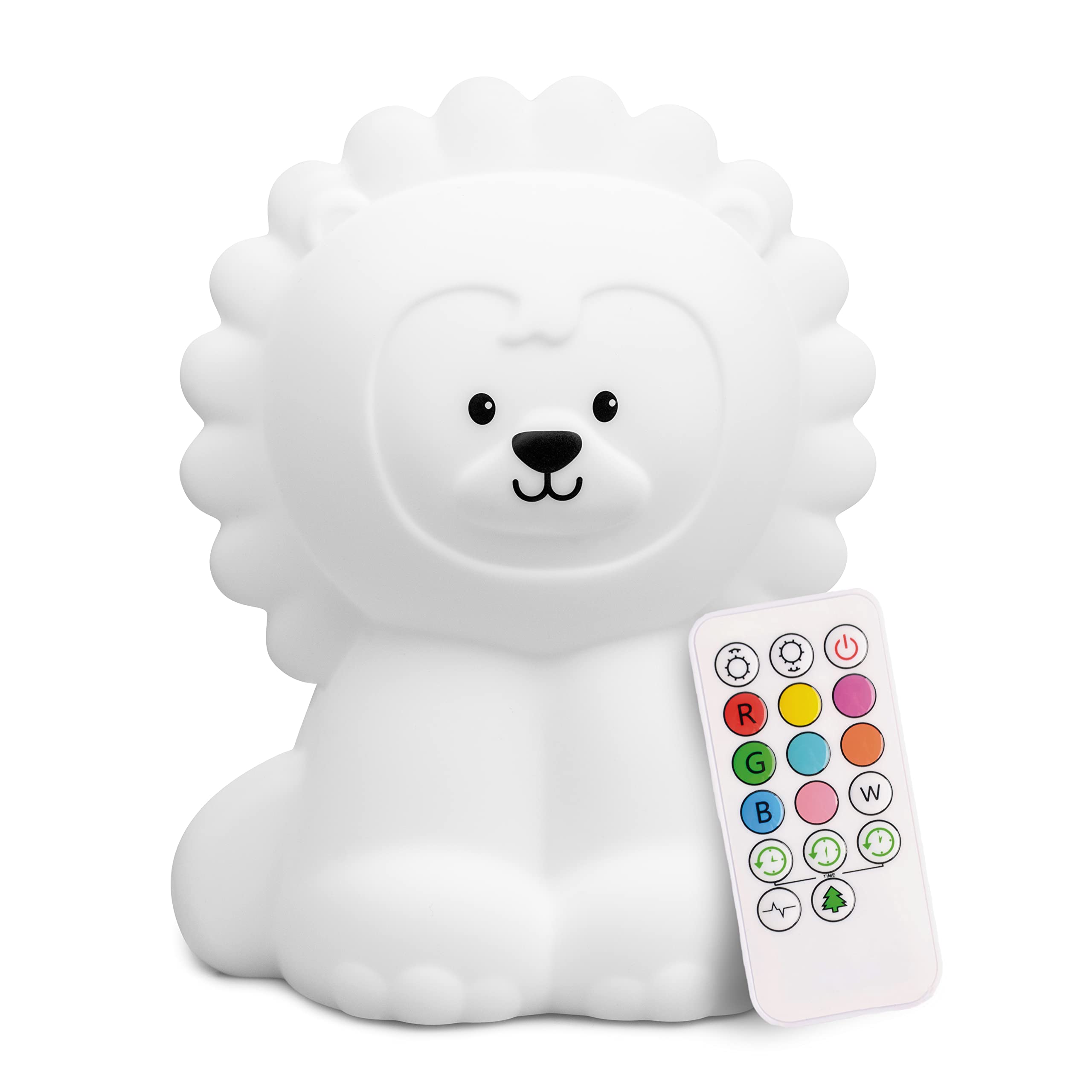 Lumipets Lion Night Light For Kids, Silicone Nursery Light For Baby Room And Toddler, Portable Night Light For Kids Room, Rechargeable Animal Lights For Girls And Boys, Kawaii Lamp