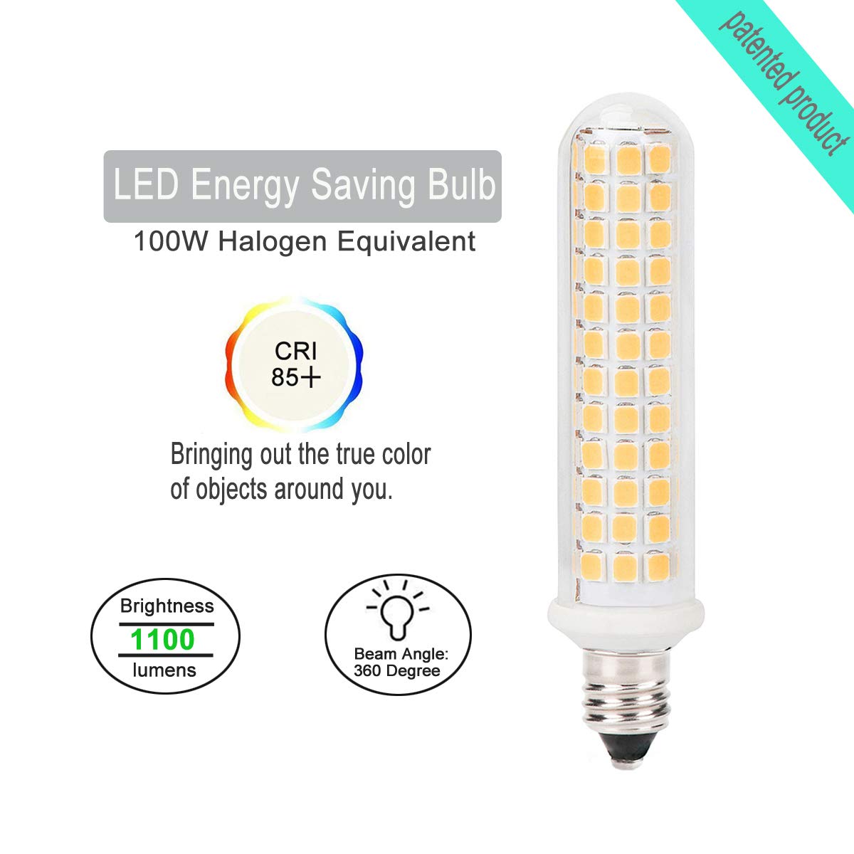 G Mgy Oled E11 Led Light Bulb, 9W Dimmable, 1100Lm, Warm White 3000