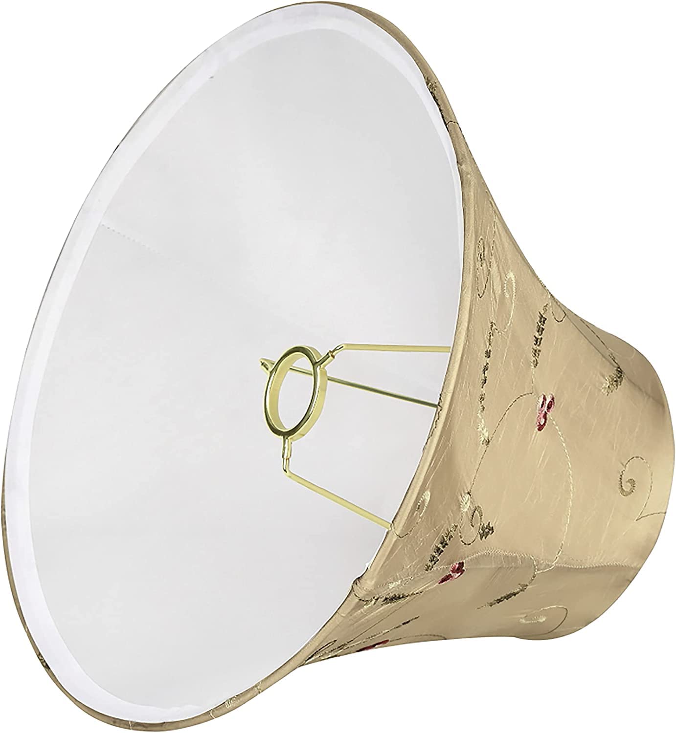 Aspen Creative 58051A, Bell Uno Lamp Shade, Gold, 7&quot; Top X 14&quot; Bottom X 11&quot; Slant Height, Slip Uno 36Mm