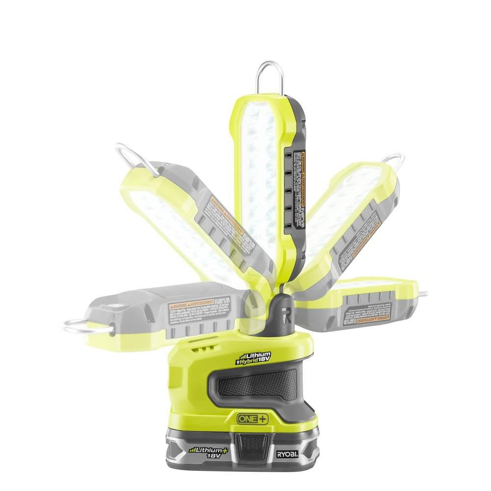 RYOBI P790 18-Volt ONE+ Hybrid LED Project Light - White, Metal Construction