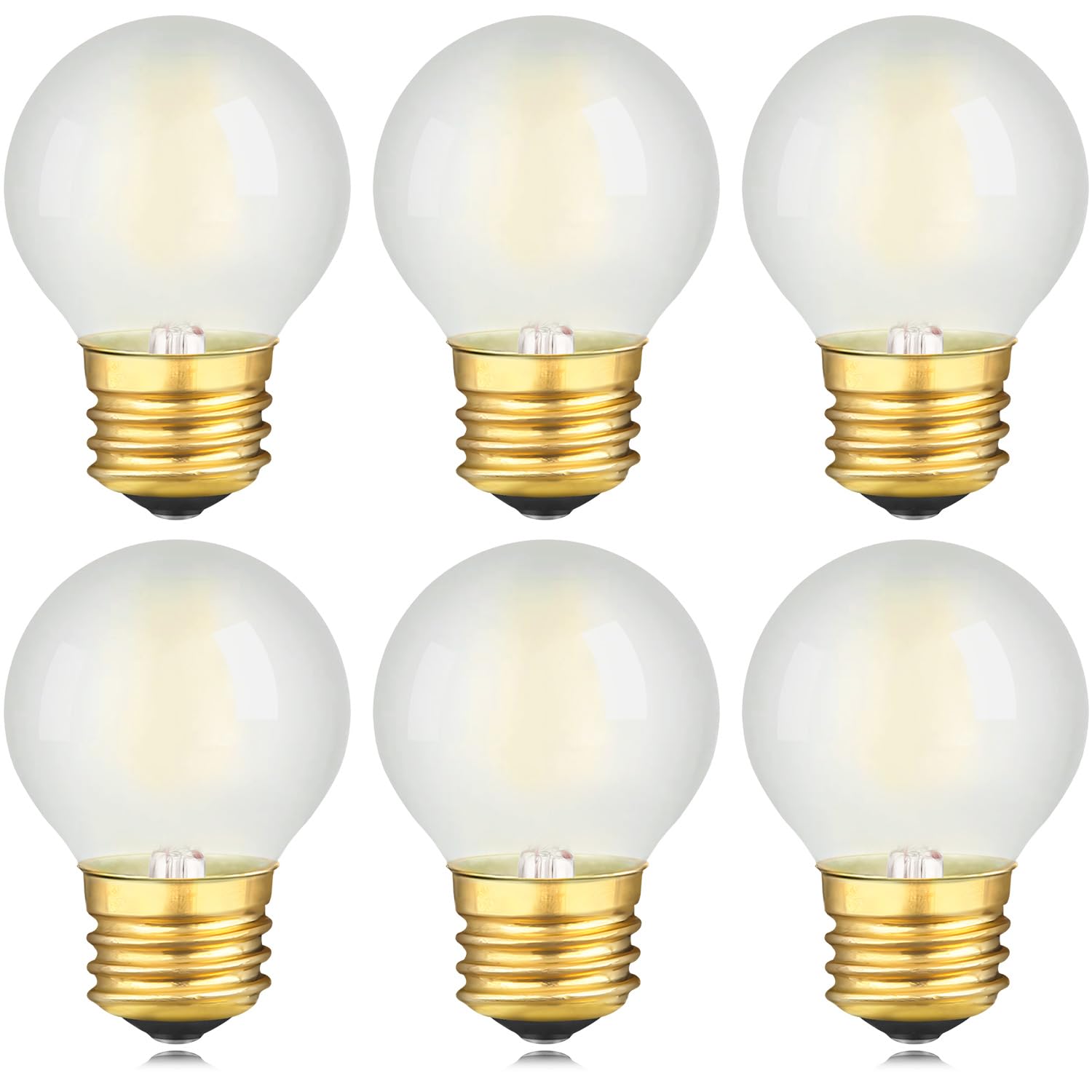 Freoste E26 Led Bulb 25W Equivalent Standard Base Led Light Bulb Dimmable Small Edison Bulbs Daylight White 5000K 200Lm 2W A50 L