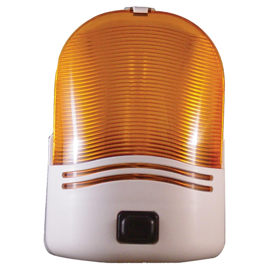 Fasteners Unlimited 007-30SAP Porch Light with White Amber Lens and Switch