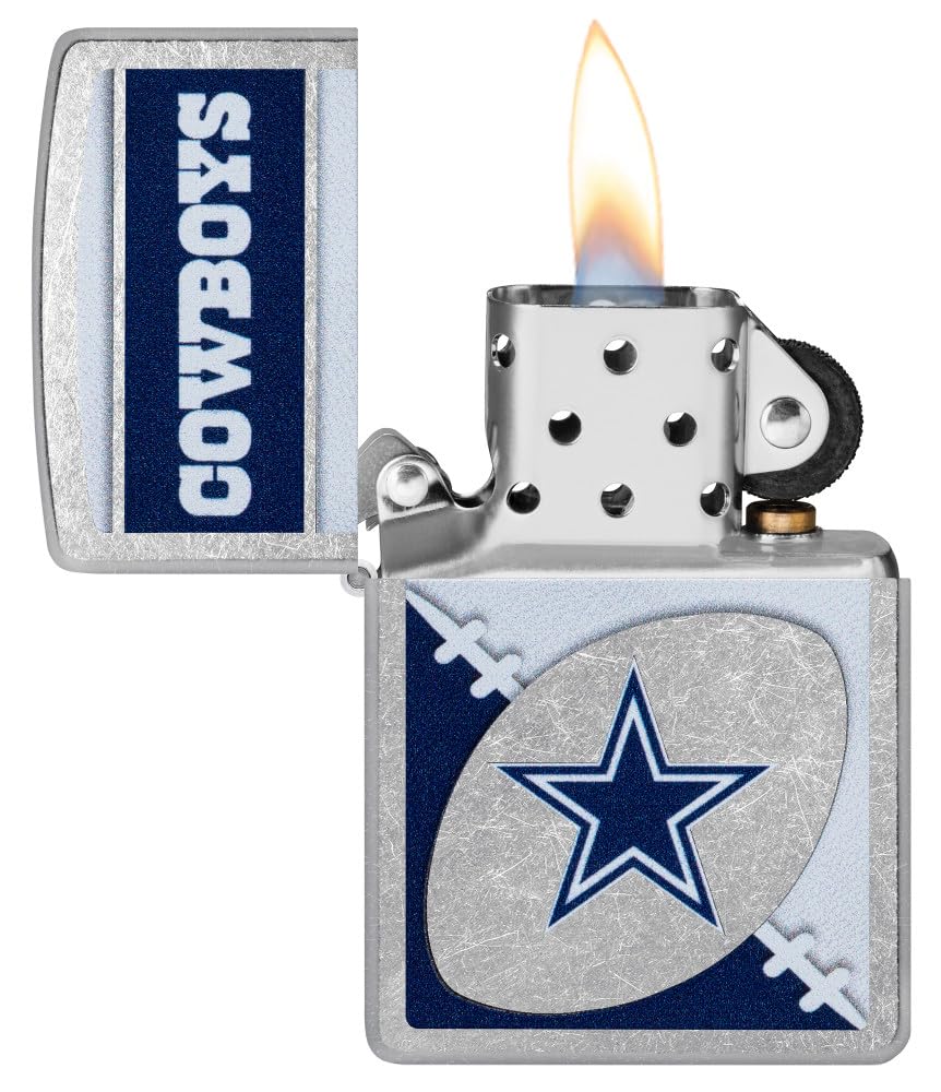 Zippo Nfl Dallas Cowboys Street Chrome Pocket Lighter