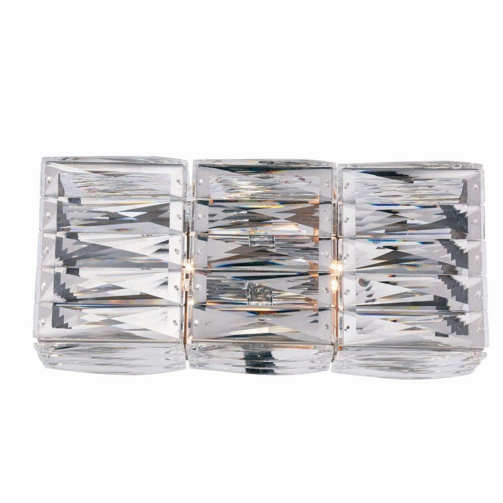 Elegant Lighting 2117W14C/RC Cuvette - Two Light Bath Vanity, Chrome Finish with Clear Royal Cut Crystal
