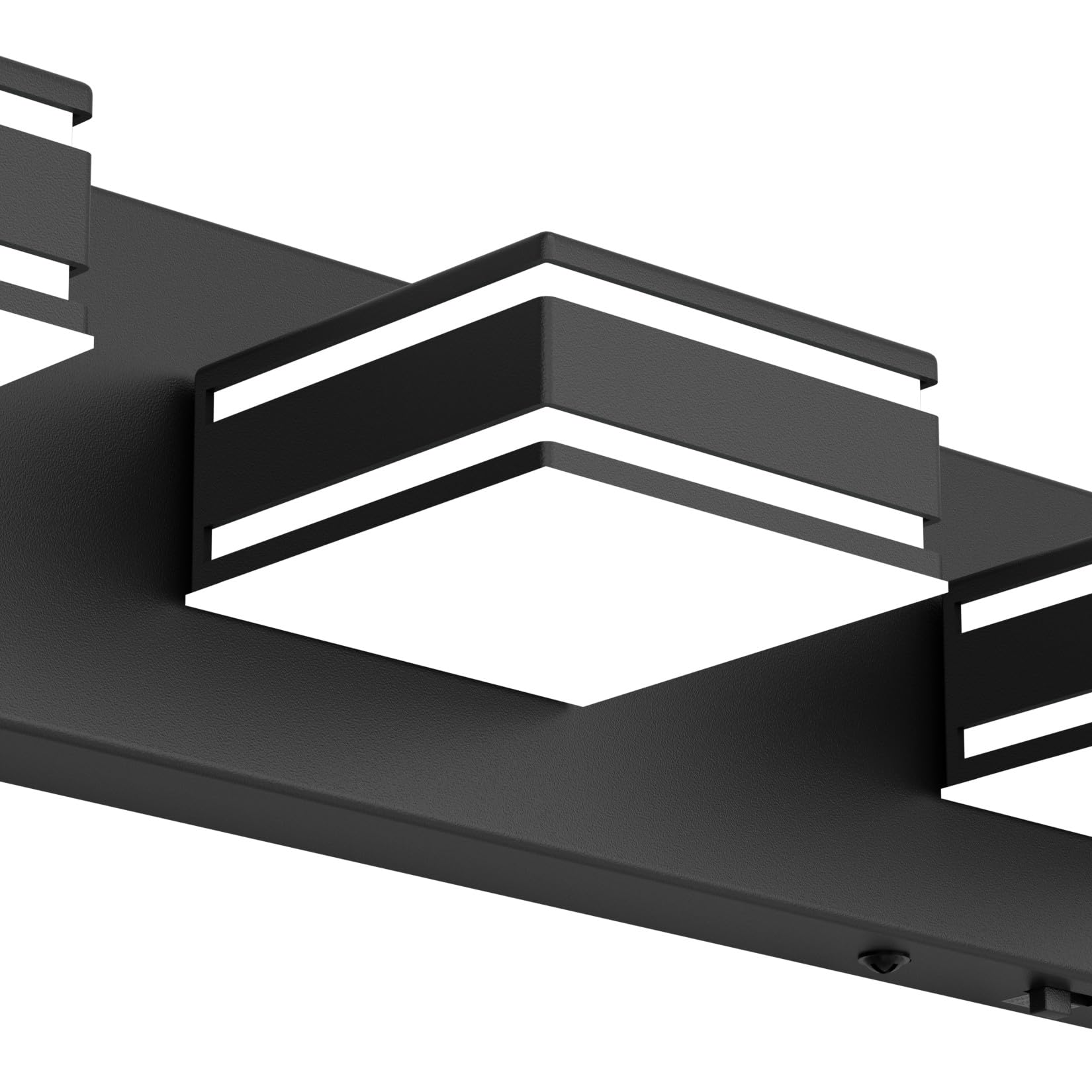 Ralbay 5-Light Dimmable LED Vanity Light - 40.5" Matte Black, 5 Color Temperatures (3000K-6000K) - Modern Bathroom Lighting, Model