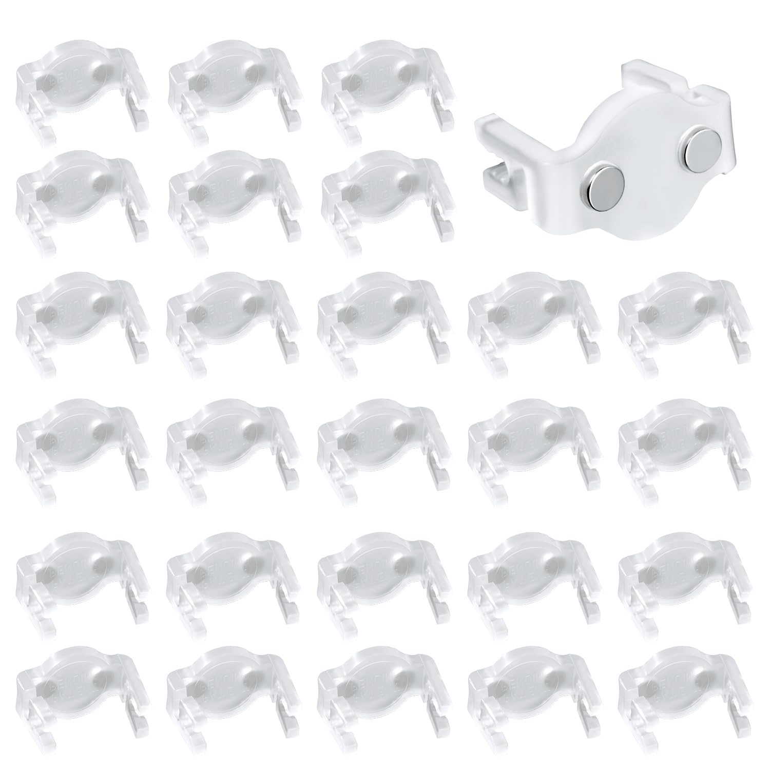 PEUTIER 30pcs C9 Socket Clip, Christmas Light Clips C9 Magnetic Light Holders Roof Ridge Light Hook Accessories for Outdoor Pati