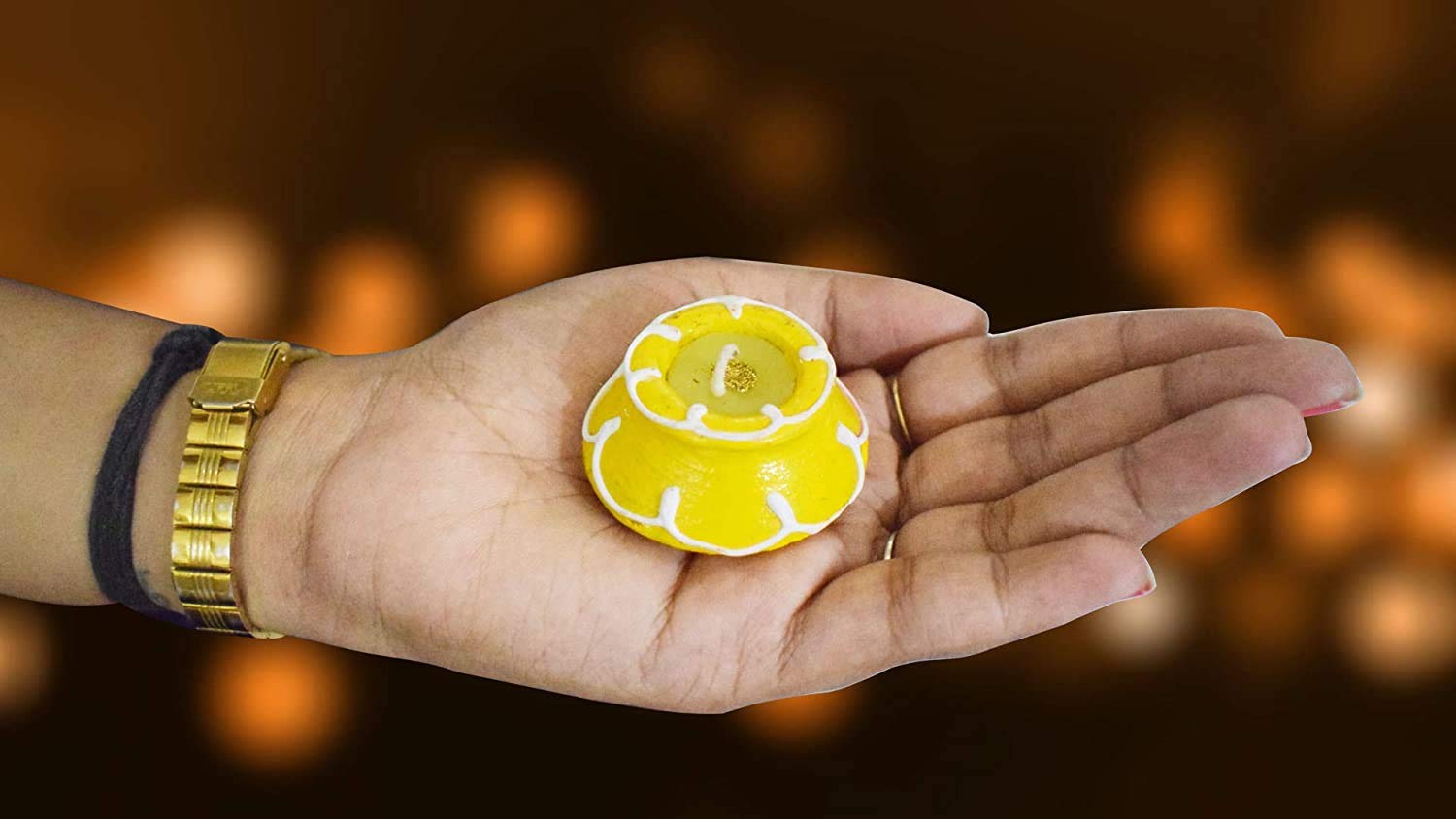 SATVIK 10 Pc Set Matki Clay Diya Diwali Wax Filled Dia for Puja Pooja Traditional Handmade Terracotta Earthen Vilakku Oil Lamp D