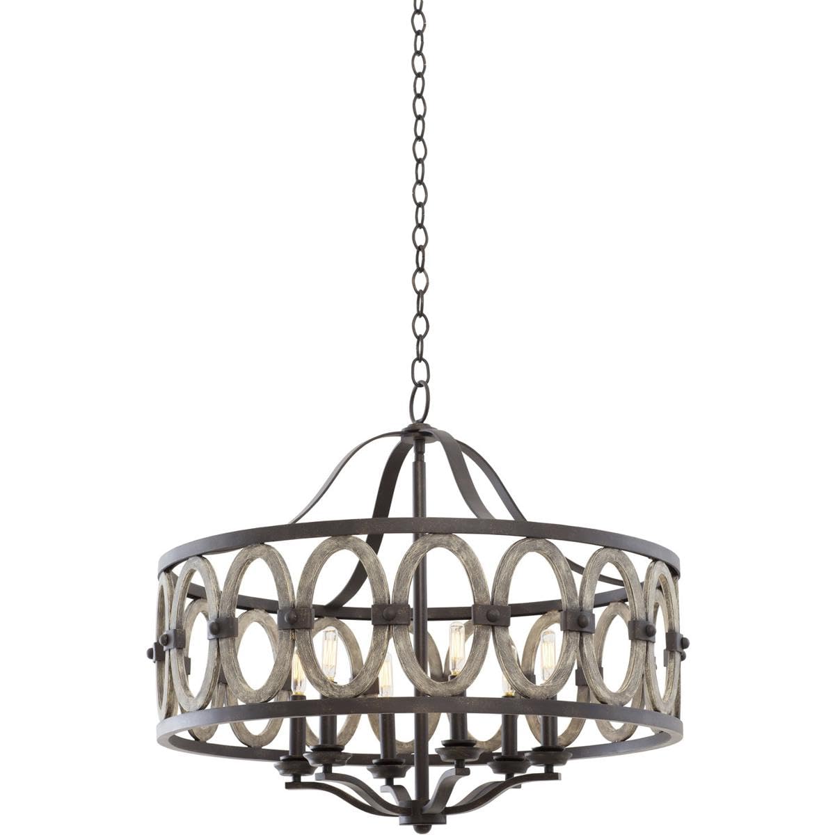 Kalco 500251 FG Belmont 28.5 Pendant, Florence Gold Finish
