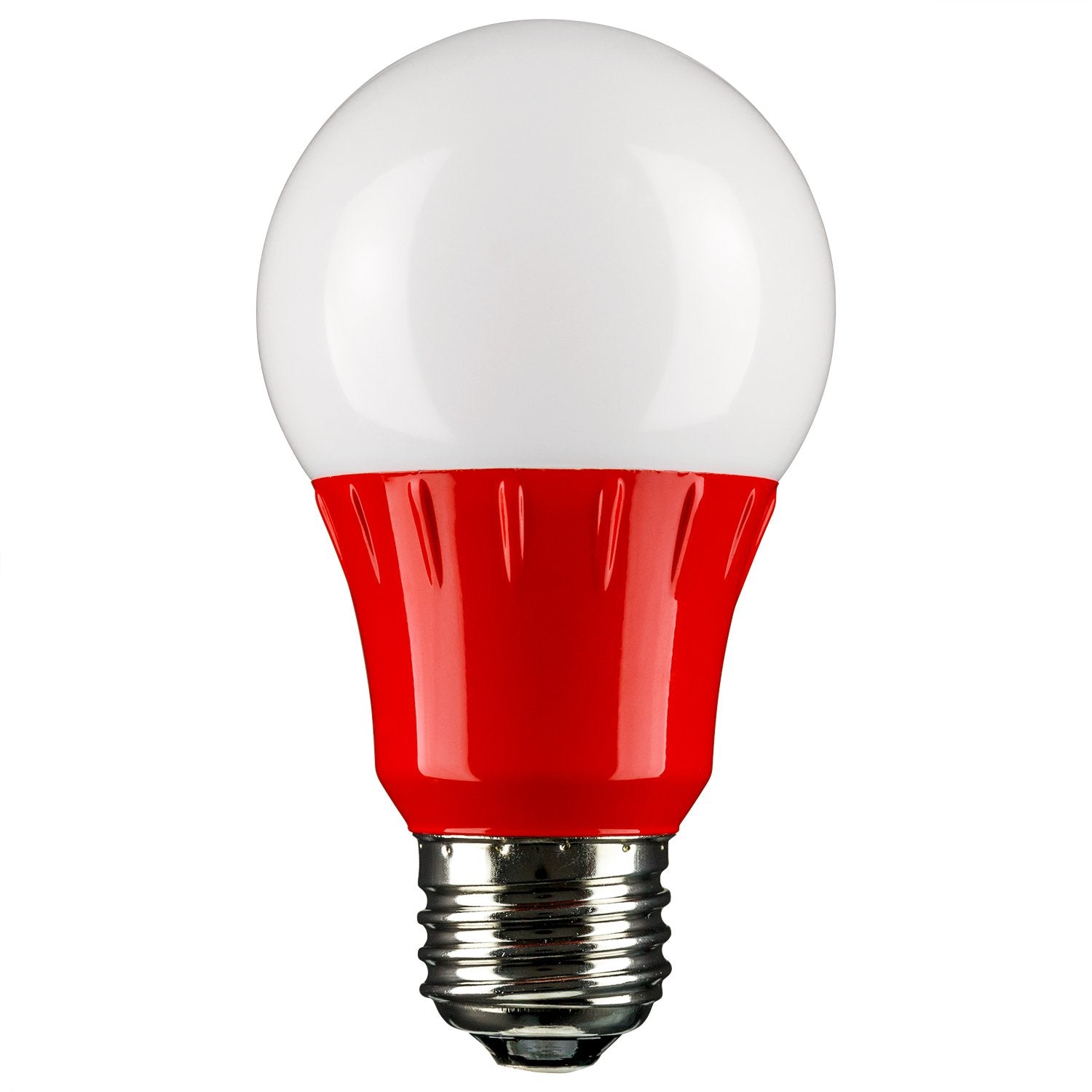 Sunlite 80148 Led A19 Colored Light Bulb, 3 Watts (25W Equivalent), E26 Medium Base, Non-Dimmable, Ul Listed, Party Decoration, Holiday Lighting, 1 Count, Red