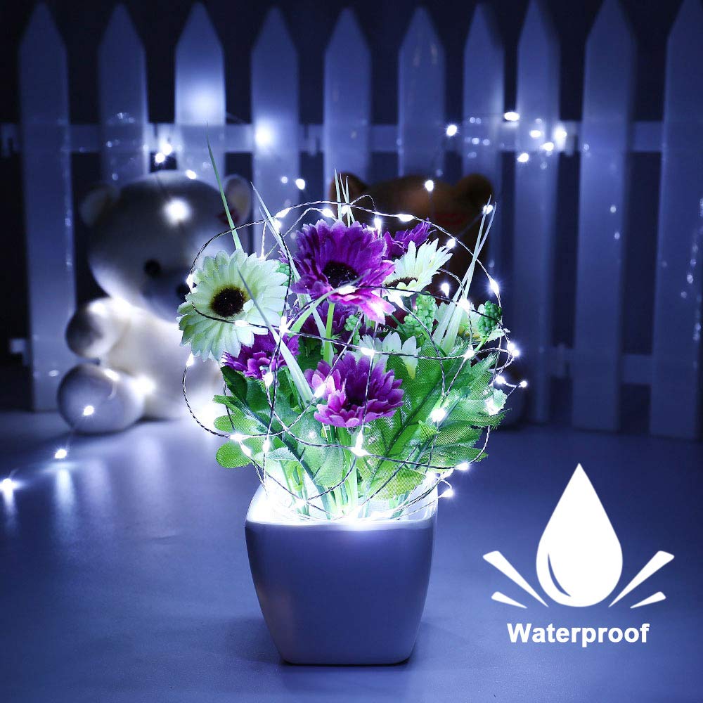 Brizled Outdoor Solar Fairy Lights, 132FT 400 LED, 8 Modes, 2 Pack, Cool White, Waterproof