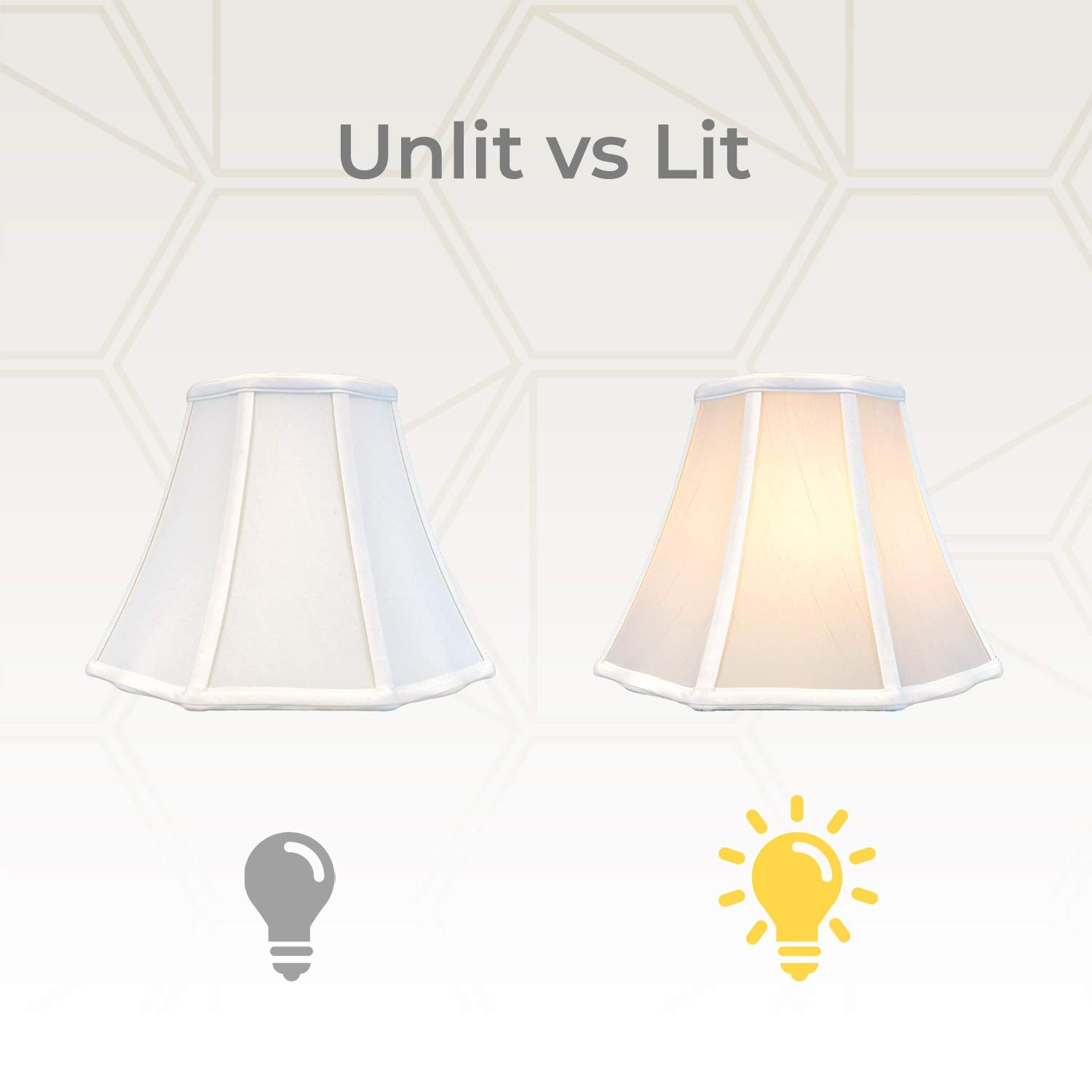 Royal Designs, Inc. Flare Bottom Outside Corner Scallop Lamp Shade, Bs-701-10Wh, White, 5 X 10 X 8