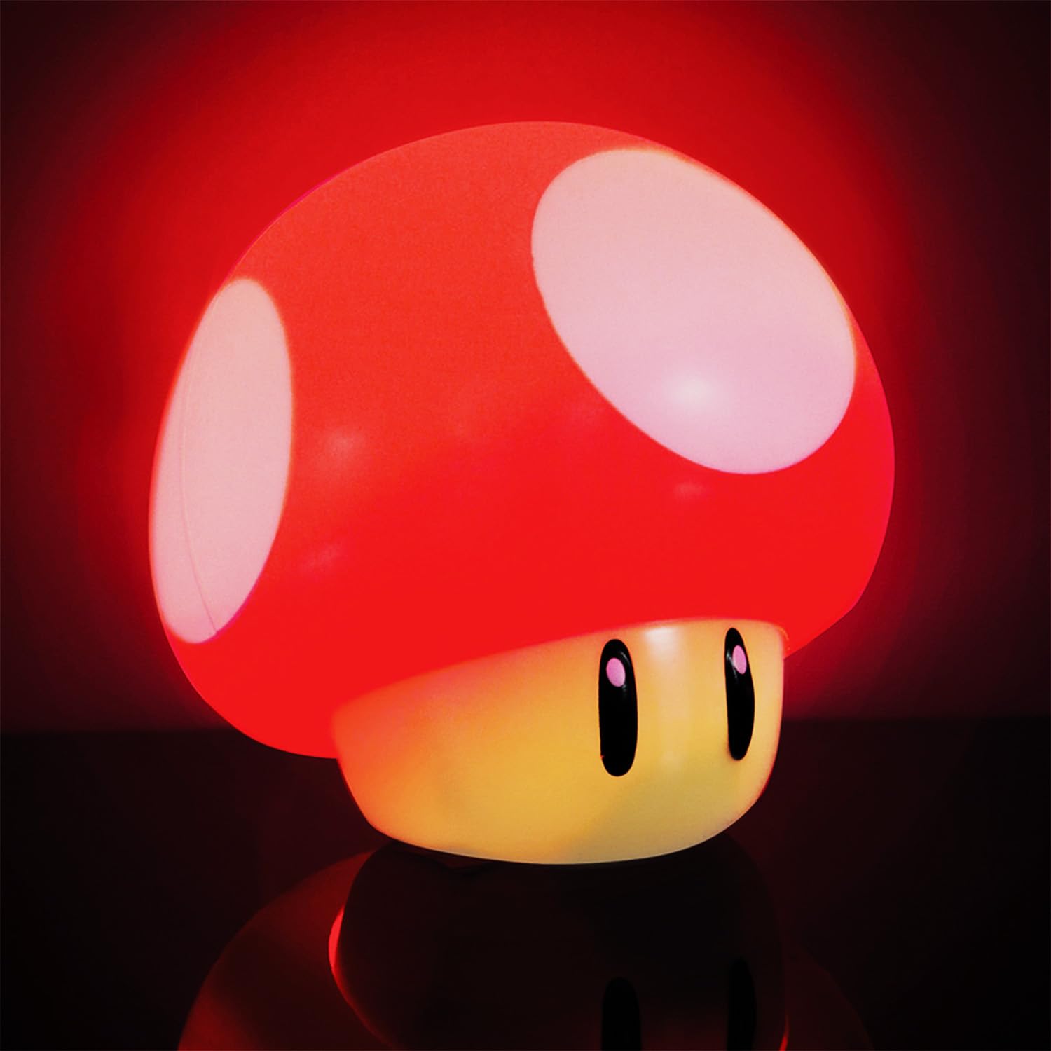 Paladone Super Mario Bros Mushroom Light with Sound, Nintendo Collectible Figure Lamp Gift for Fans, Themed Decor for Bedrooms o