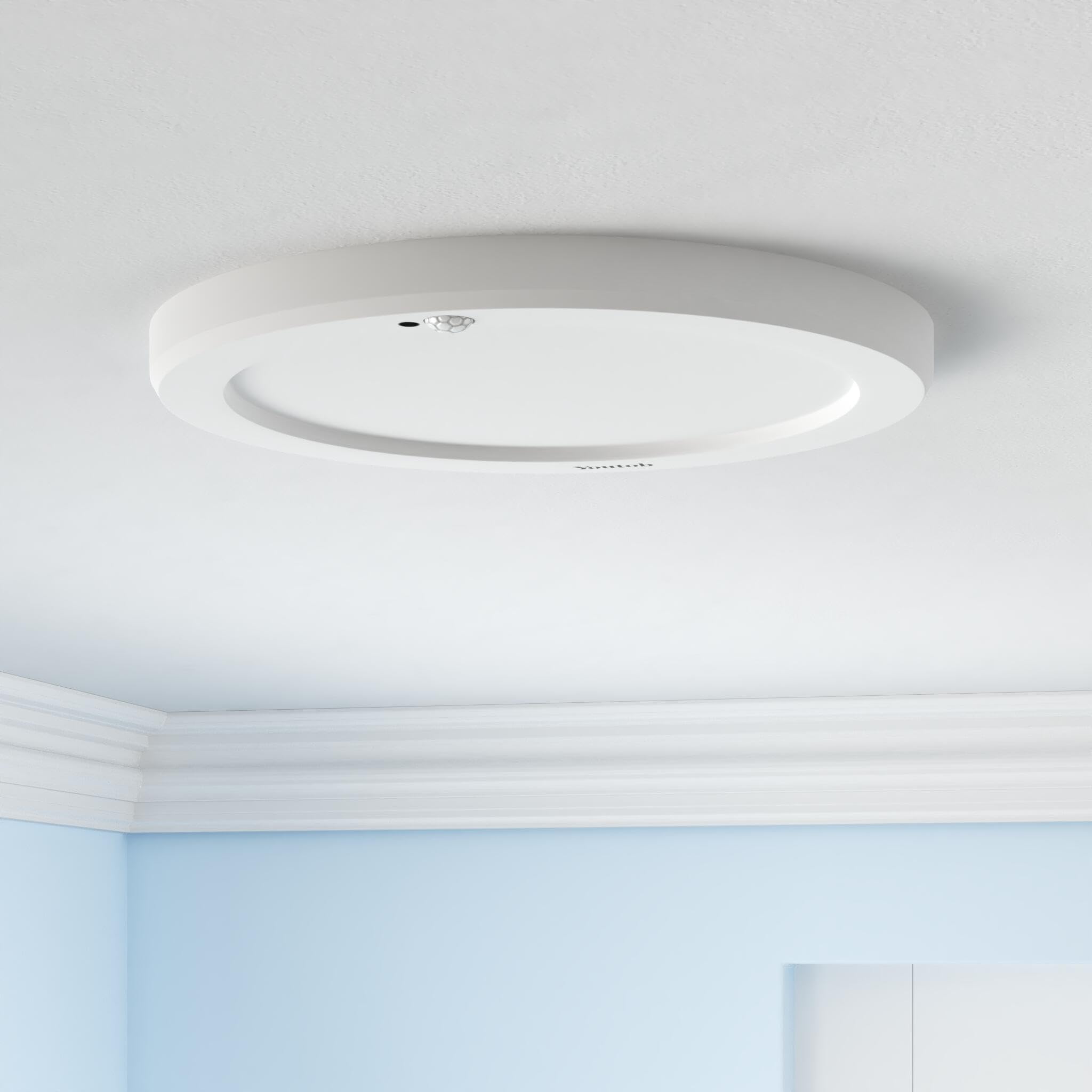 Youtob Motion Sensor Light Led Ceiling Light With 30S/180S Timeout Adjustable 3 Colors, Etl Listed, 15W 1500Lm Round Lighting Fi