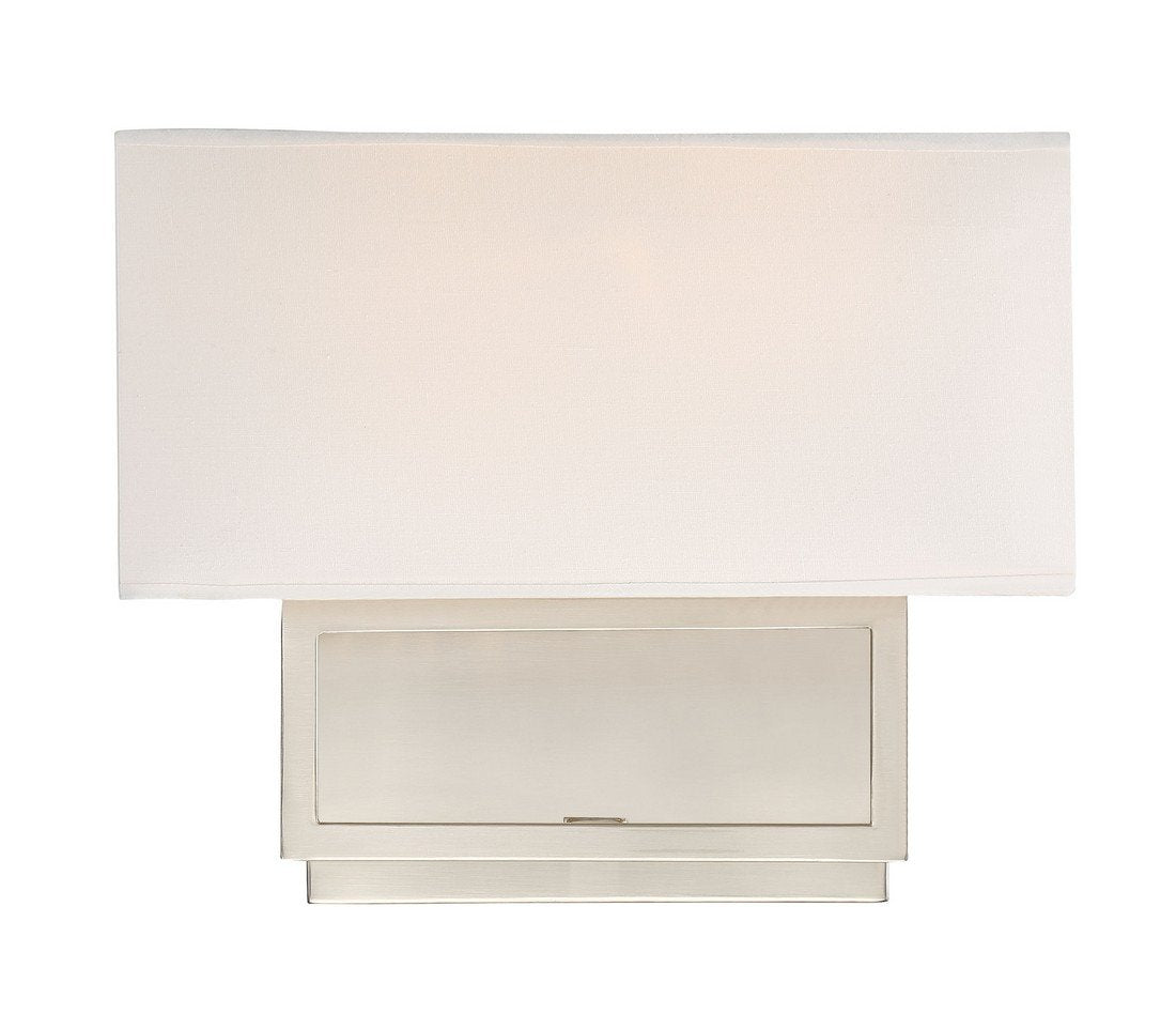 TRADE WINDS LIGHTING 2-Light Wall Mount Sconce Brushed Nickel Model TW021917BN