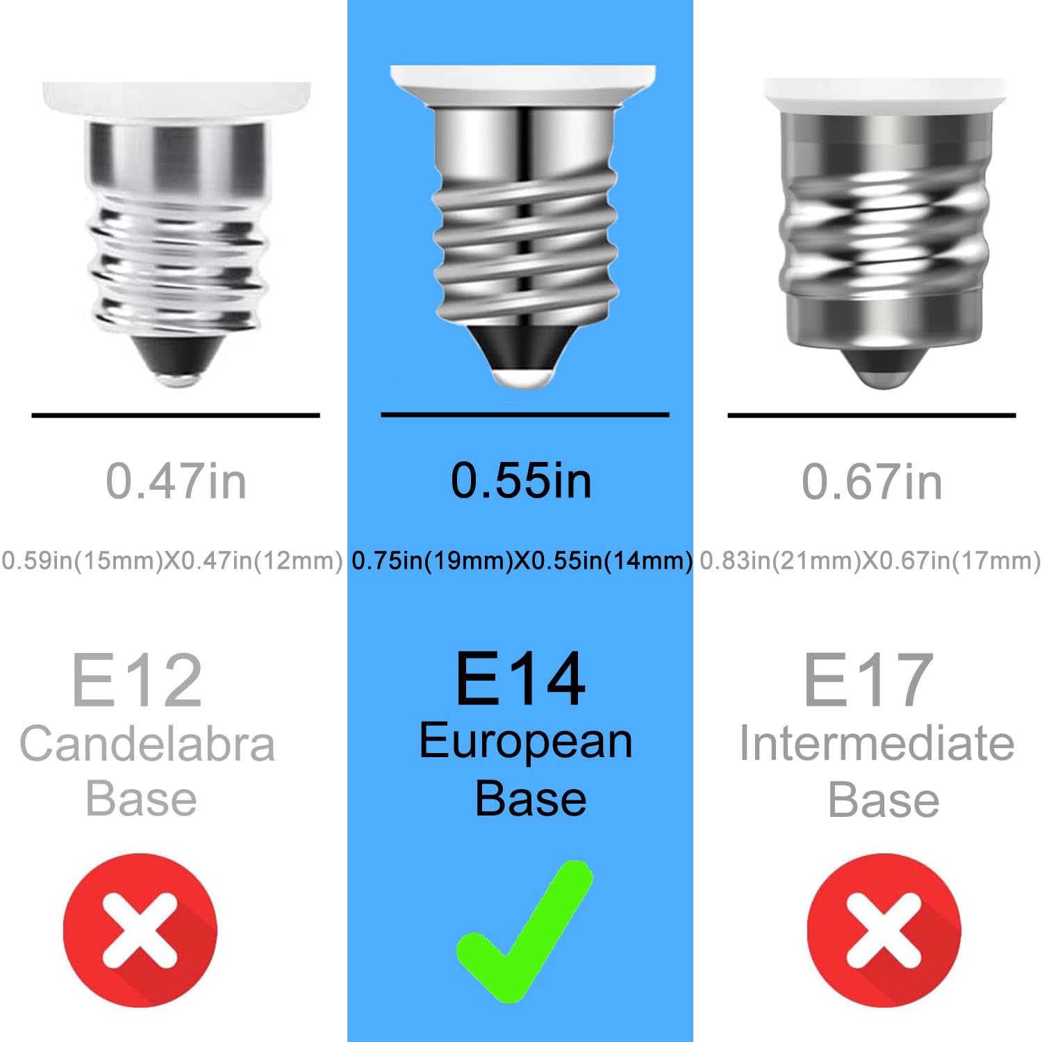 Suiyueshentou E14 LED Bulb 4W Equivalent Warm White 3000K Dimmable Ceramic - 2 Pack