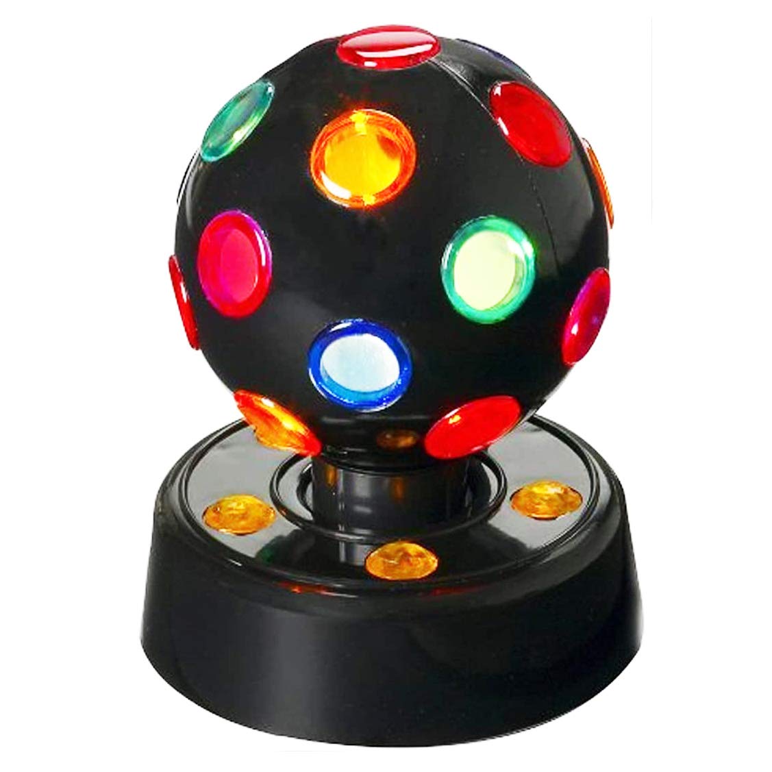 7 Inch Revolving Disco Ball, Multicolor Rotating Disco Party for Home and School Parties Decorations, Gatherings Events Disco Li