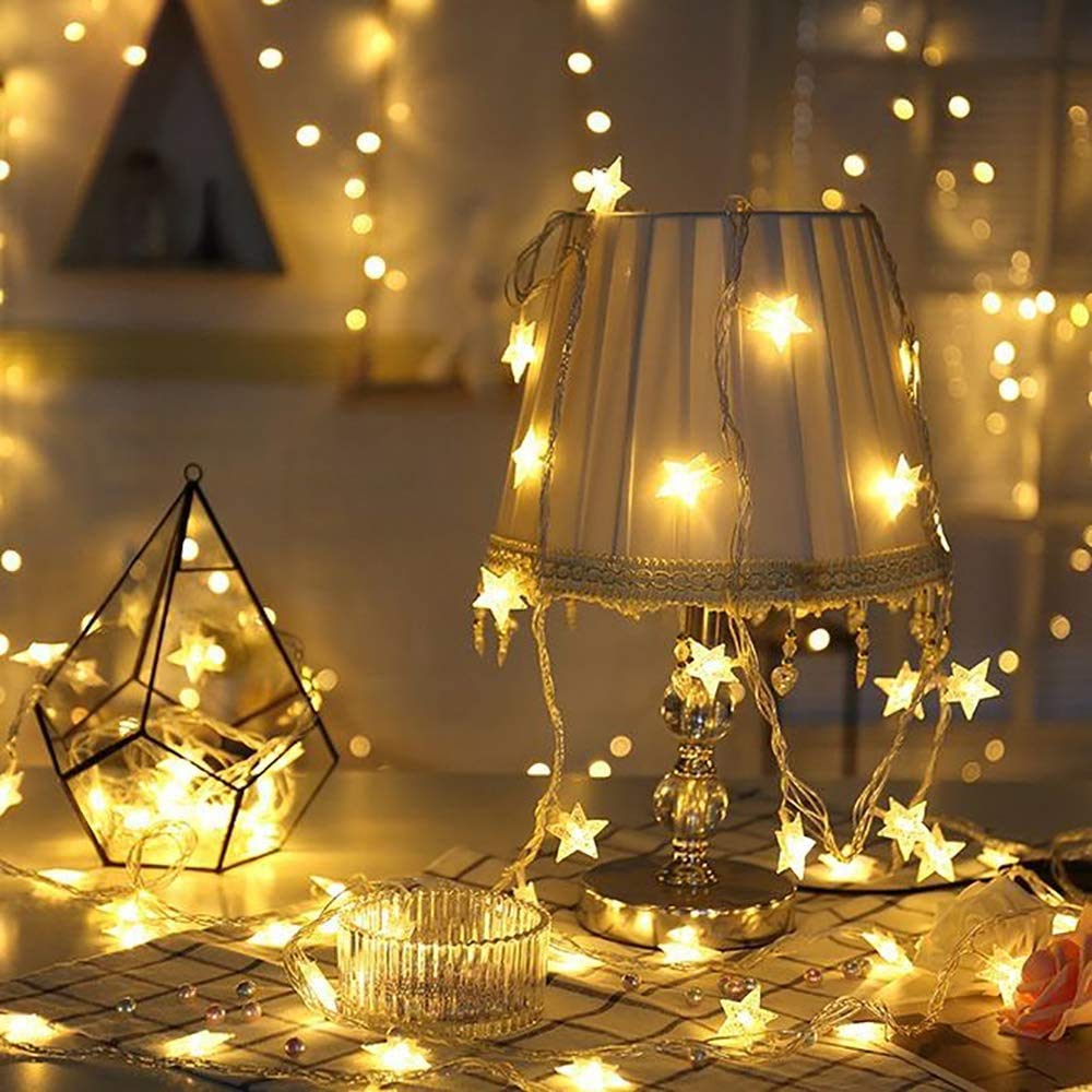 MIRADH Outdoor String Lights, 5m 20 LED Star Lights,Diwali Lights for Decoration for Home,led Lights for Home Decoration, Diwali