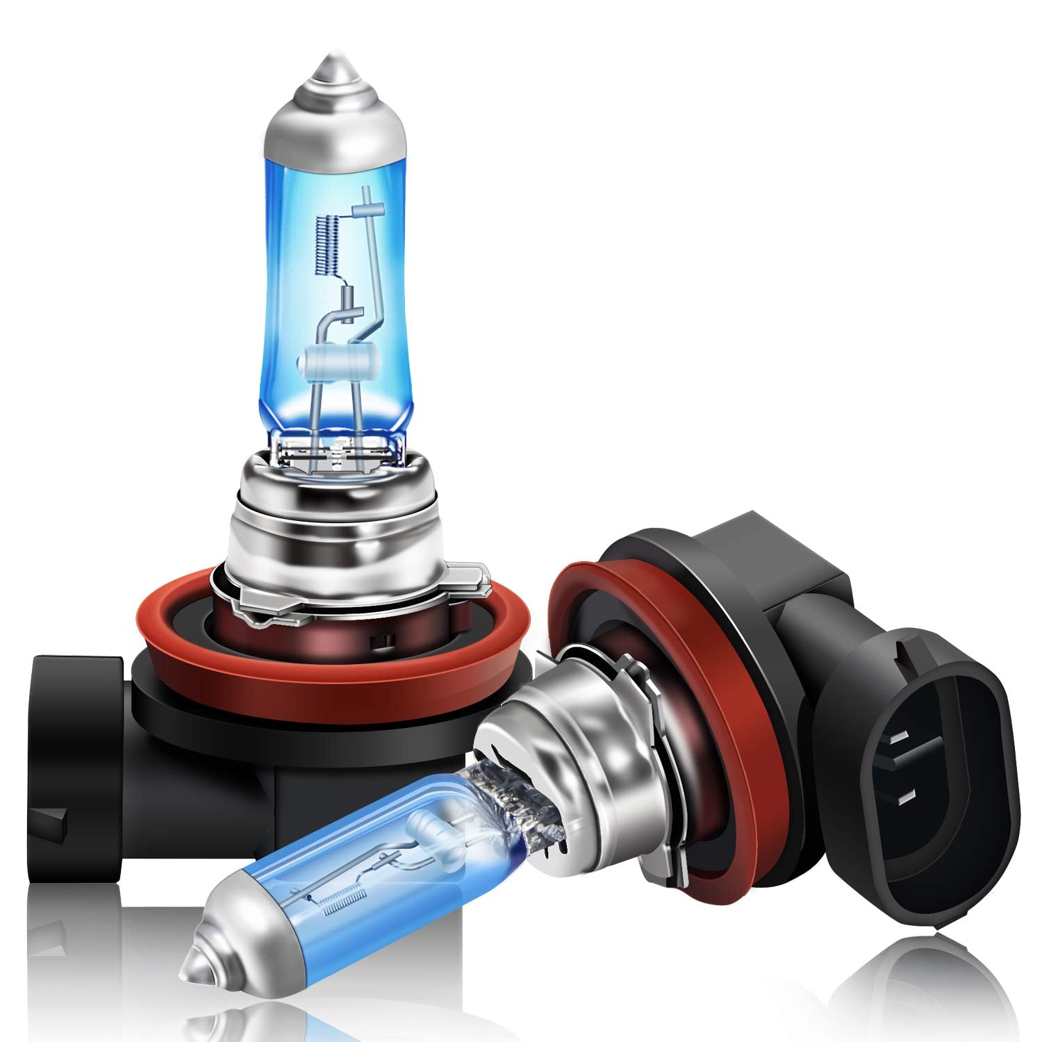 DZG H9 Halogen Headlight Bulb 65W 5500K Warm White Fog Light Replacement, Pack of 2