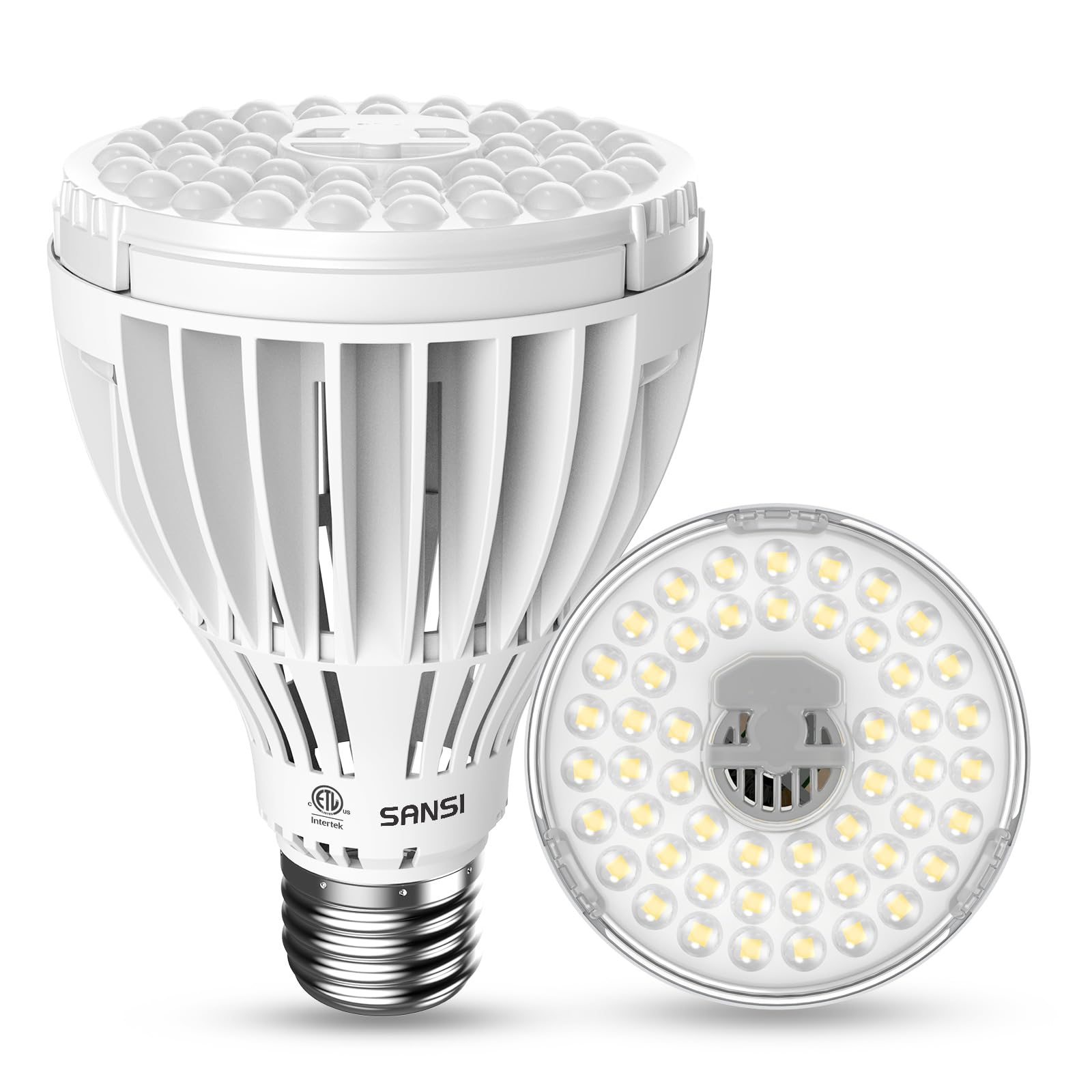 SANSI Grow Light Bulb, 32W Full Spectrum LED, High PPFD, Ceramic Material, Model 01-03-001-013201