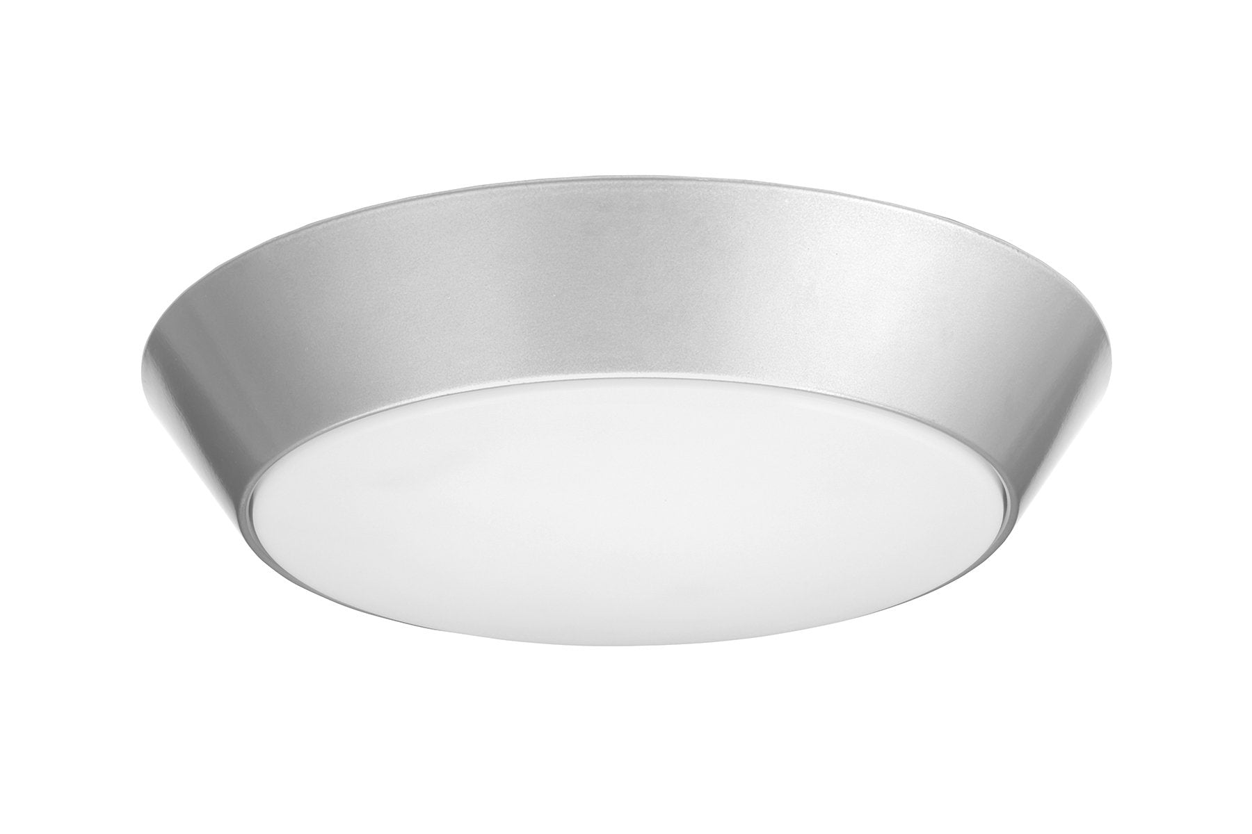 Lithonia Lighting LED Flush Mount Ceiling Light, 13 in, Nickel, Dimmable, FMML 13 840 DNA
