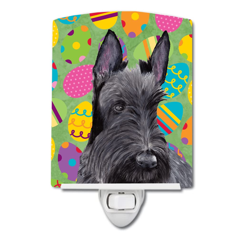 Carolines Treasures Night Light, Scottish Terrier Design, Ceramic, 6x4x3in, Multicolor, Model SC9466CNL, UL-Certified