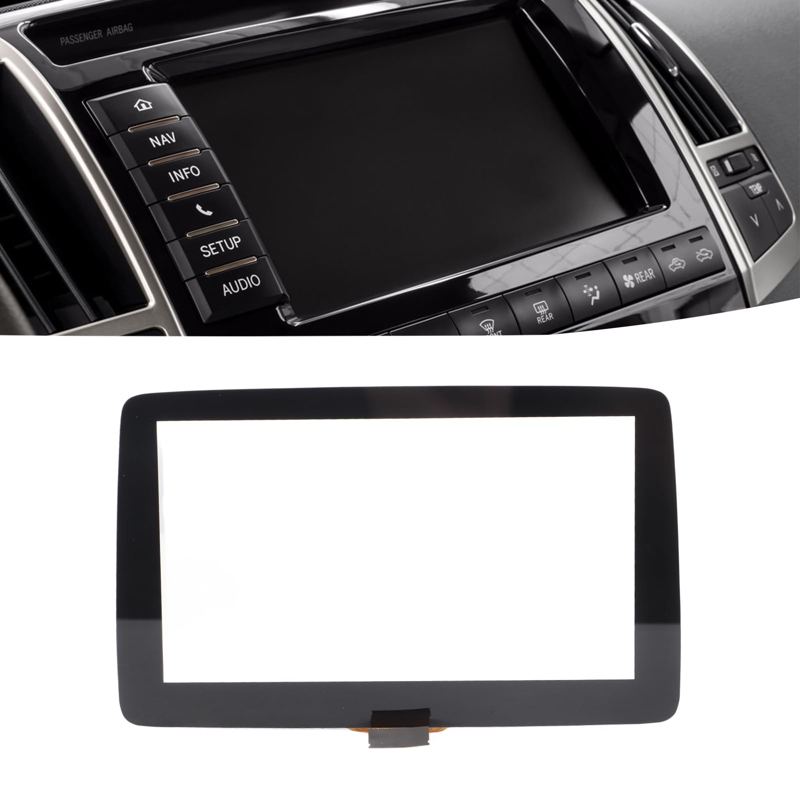 Ymiko Digitizer 7In Display Glass Acrylic Transparent Car Touch Display Glass Replacement For Mazda 3 2014-2016 Bhp1611J0D K40005A29F