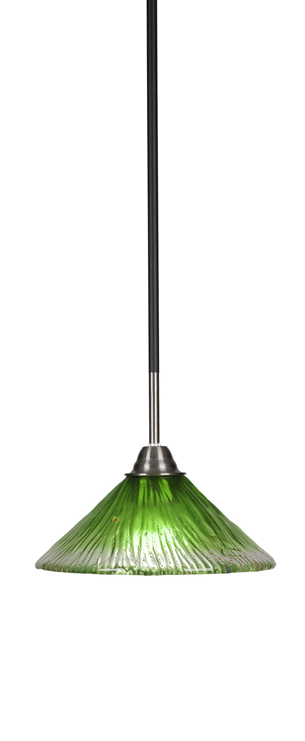 Toltec Lighting Paramount 1 Light Mini Pendant In Matte Black & Brushed Nickel (3401-Mbbn-437)