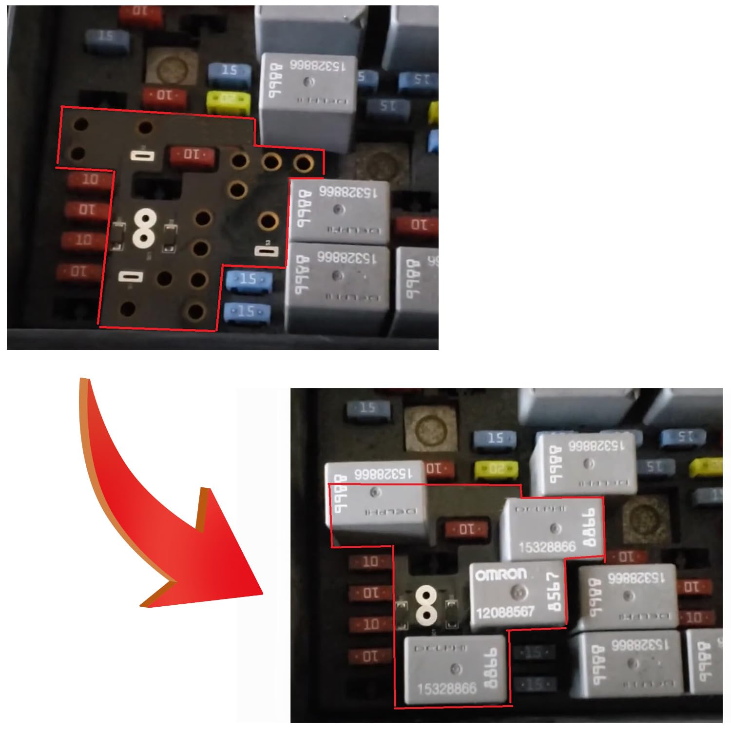 RJSPHH Lights Module for GM - 6 High Mod, Low Beams & DRL for 2003-2007 Chevy Silverado/GMC Sierra 1500/2500/3500 Classic