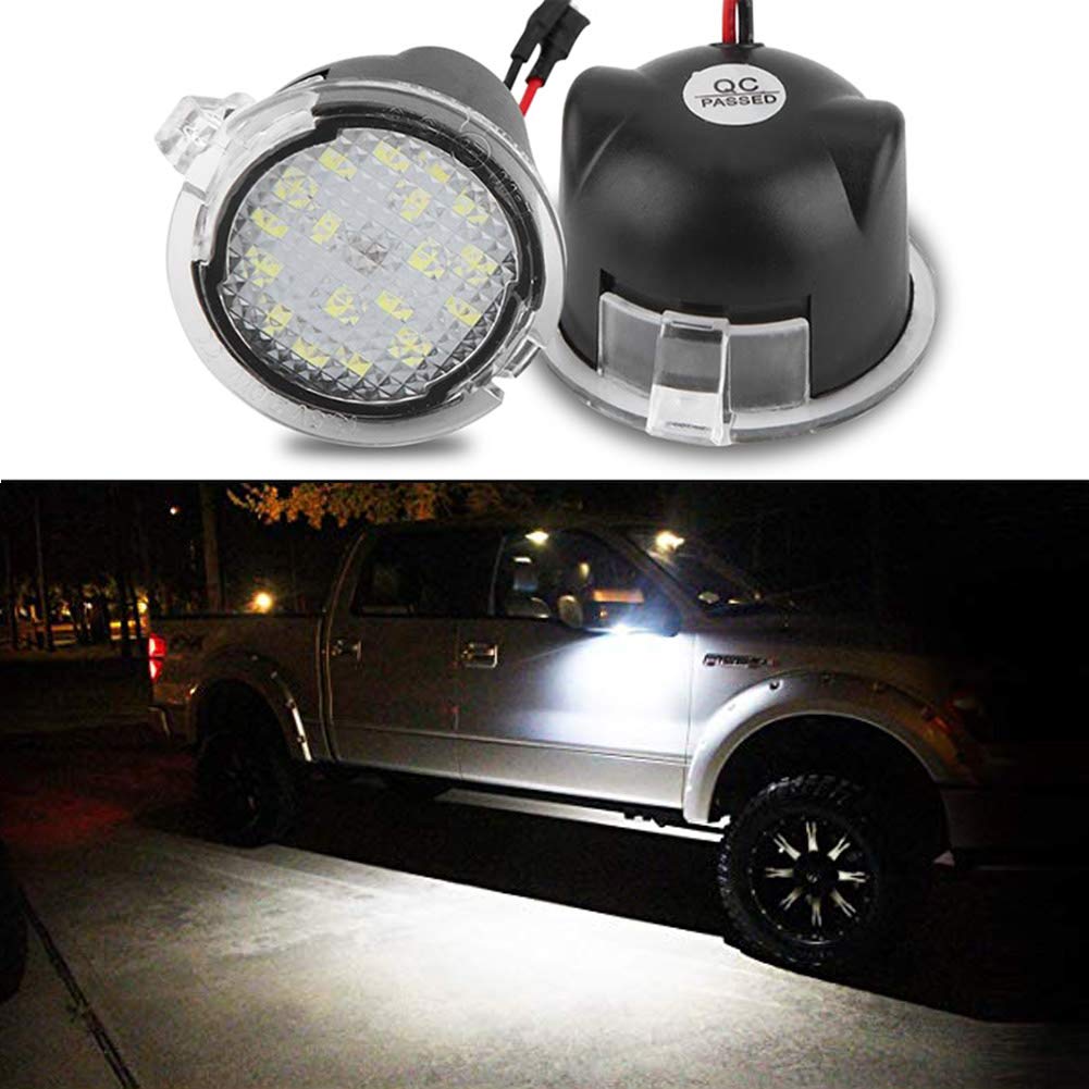 Full Led Side Under Mirror Puddle Light For Ford F-150 Expedition Explorer Edge Flex Fusion Taurus X Lincoln Mercury Mirror Sign